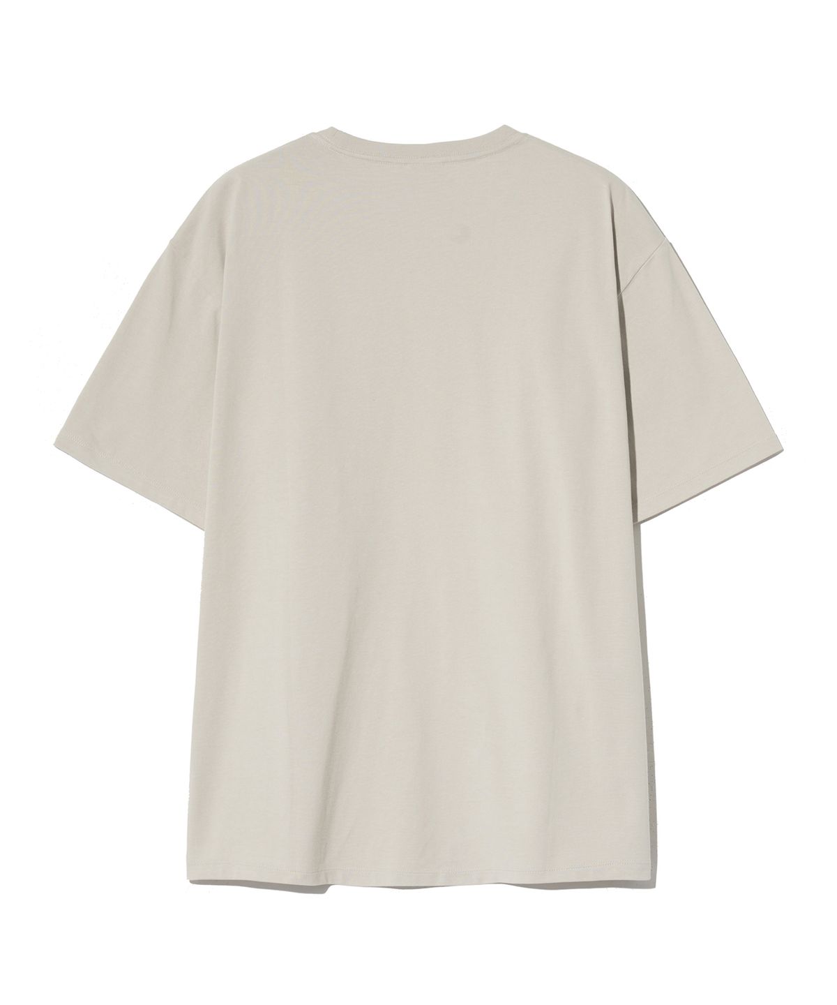 예일(YALE) [PREMIUM COTTON] 기자 코튼 반팔티셔츠 아몬드 크림