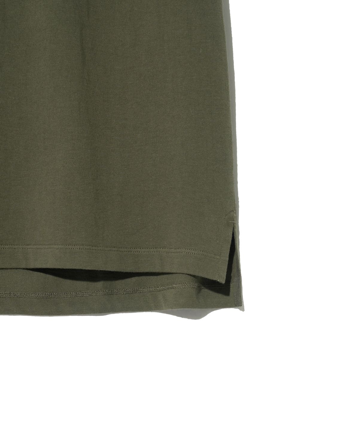 예일(YALE) [PREMIUM COTTON] 기자 코튼 반팔티셔츠 카키