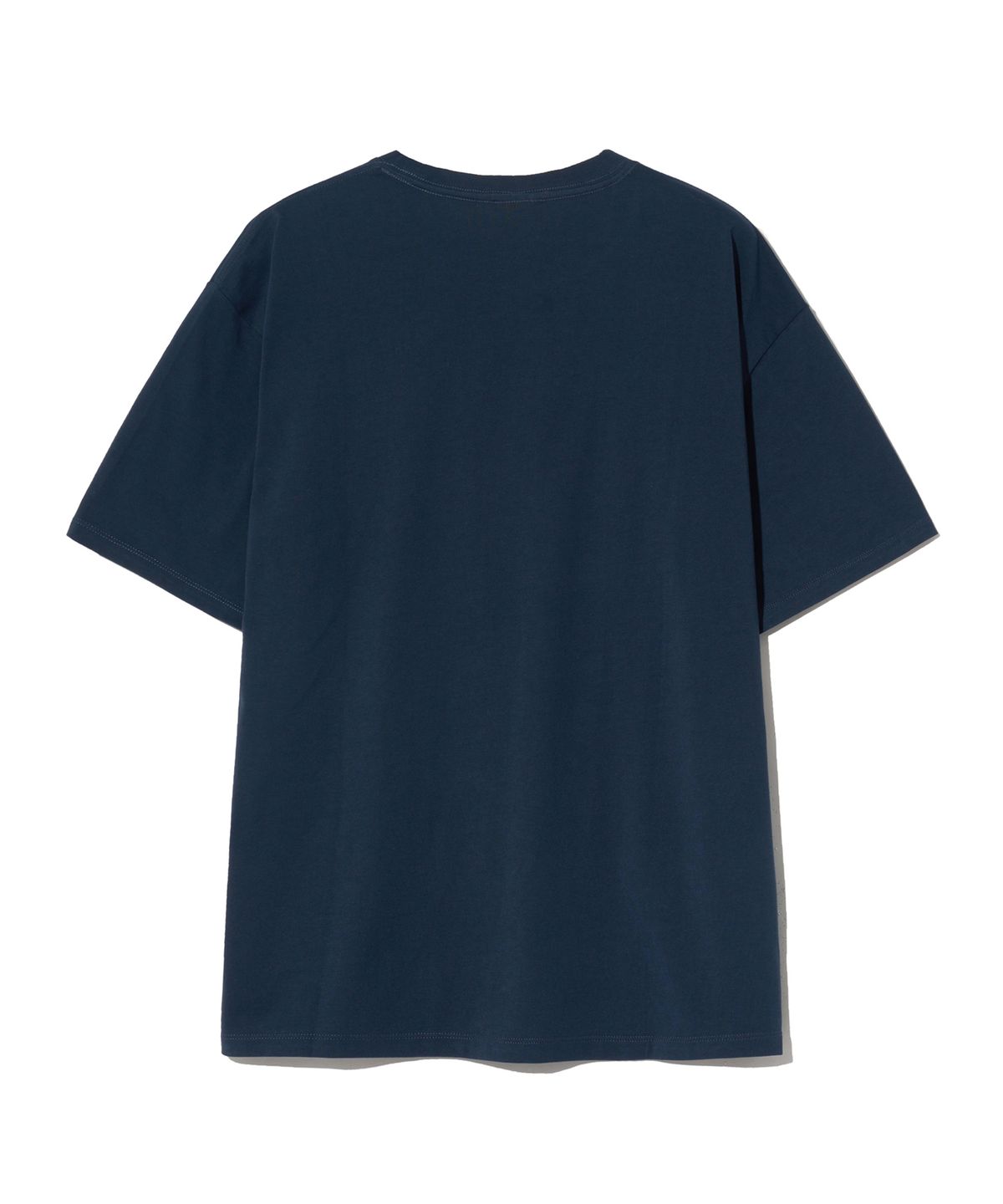 예일(YALE) [PREMIUM COTTON] 기자 코튼 반팔티셔츠 네이비