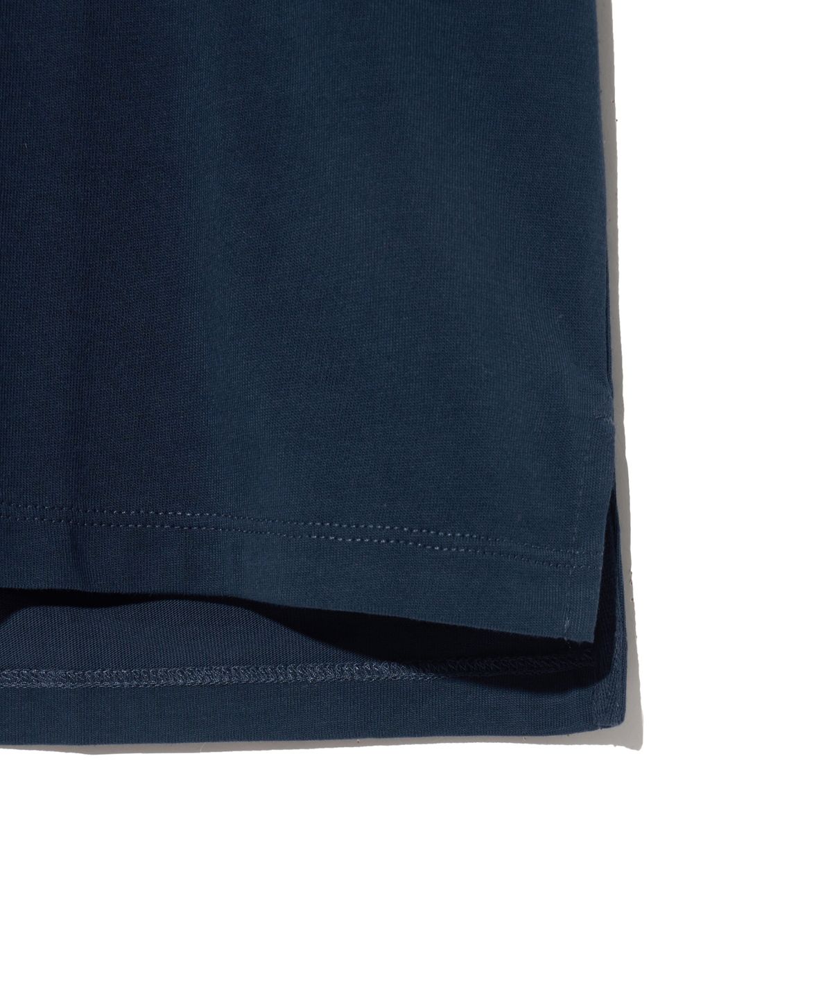 예일(YALE) [PREMIUM COTTON] 기자 코튼 반팔티셔츠 네이비