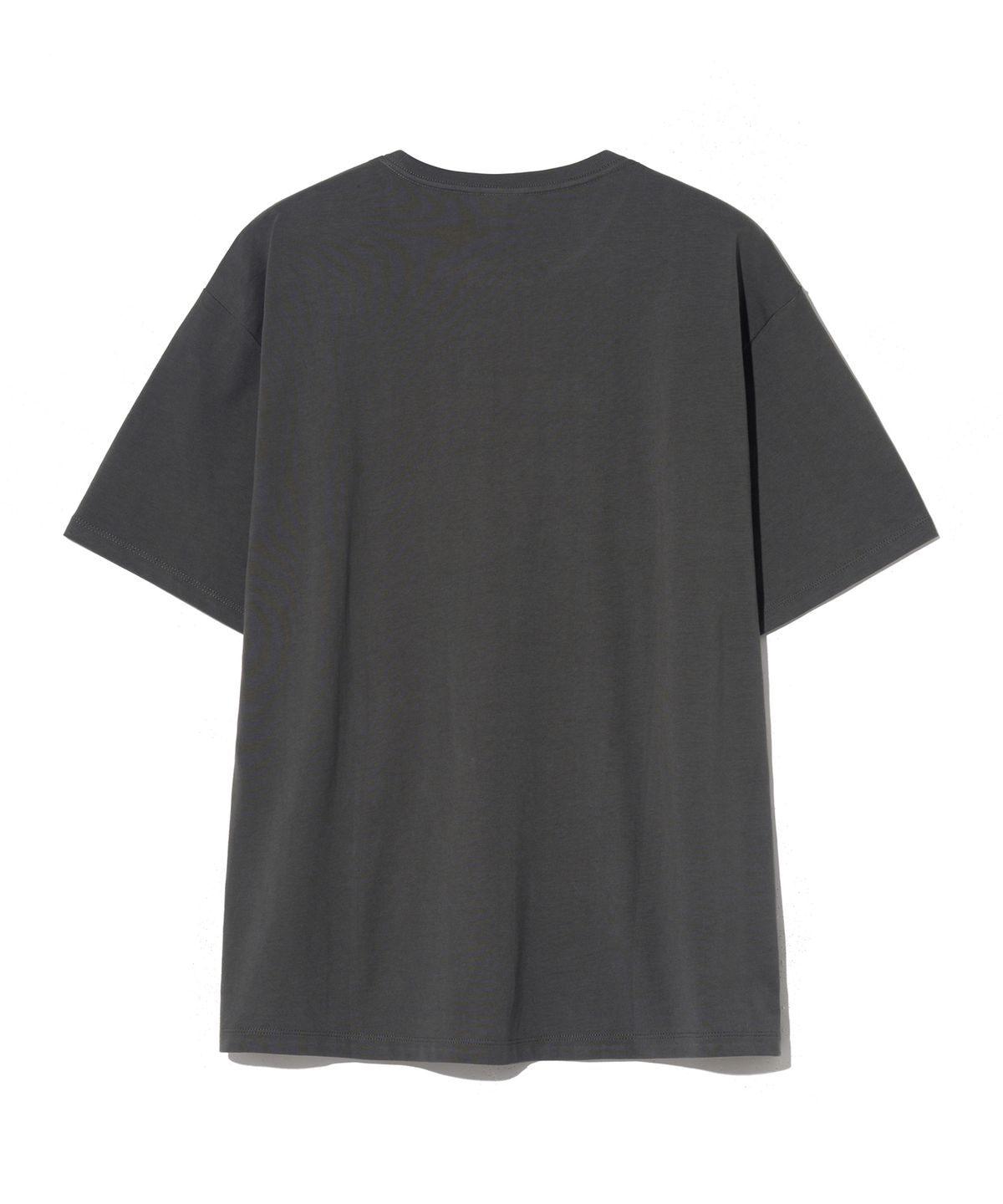 예일(YALE) [PREMIUM COTTON] 기자 코튼 반팔티셔츠 차콜