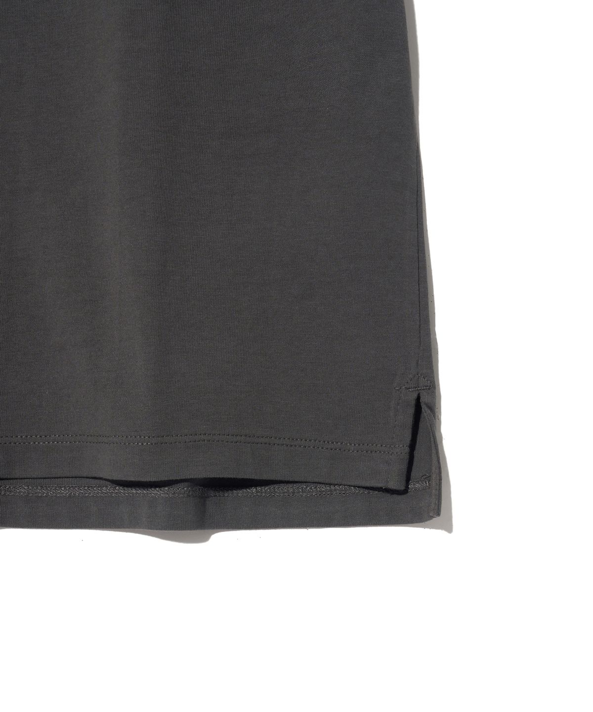 예일(YALE) [PREMIUM COTTON] 기자 코튼 반팔티셔츠 차콜