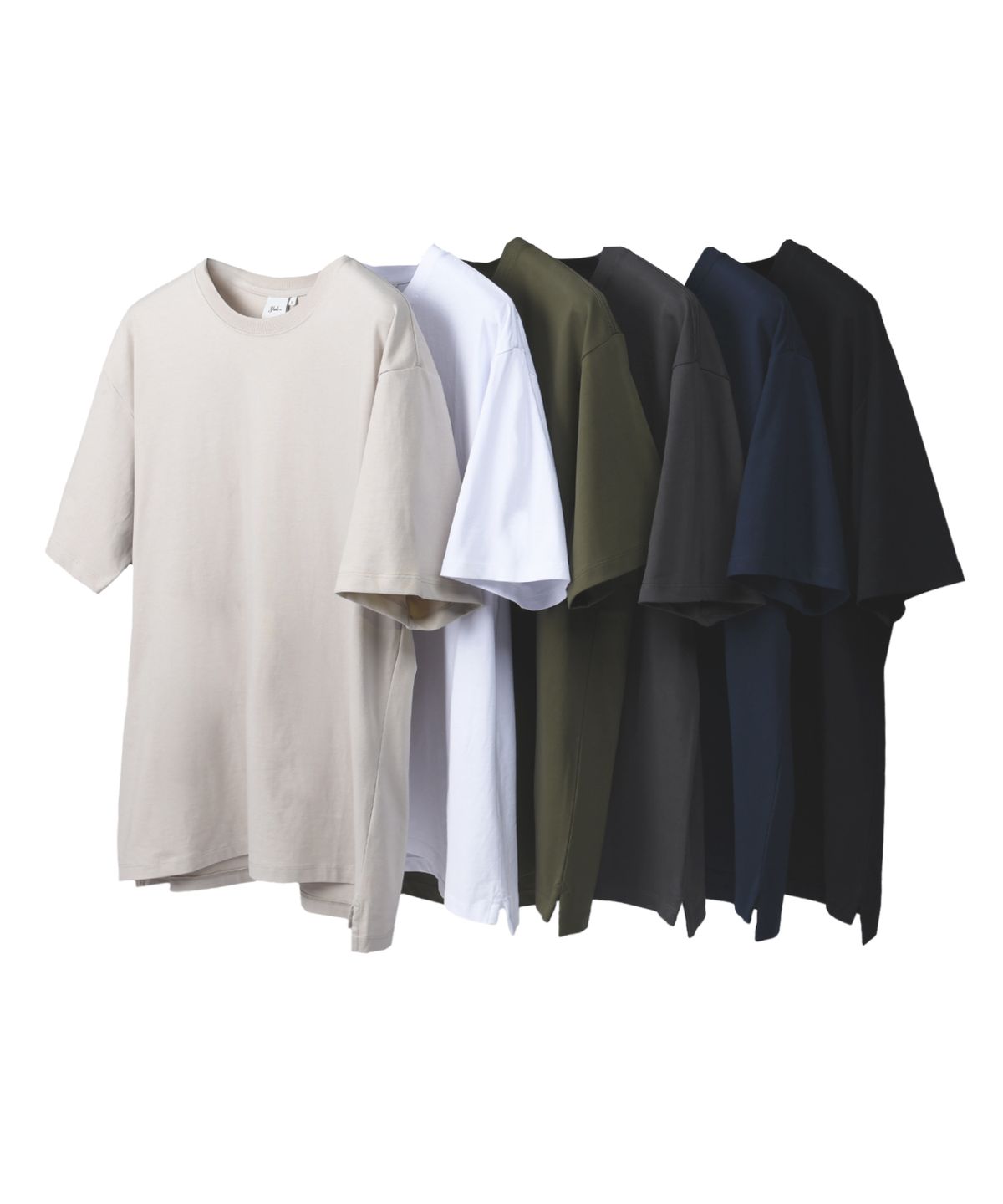 예일(YALE) [PREMIUM COTTON] 기자 코튼 반팔티셔츠 블랙