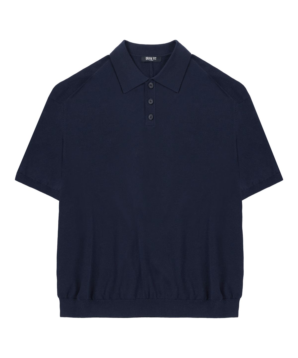드로우핏(DRAW FIT) 쿨링 모달 하프 카라 니트 [NAVY]