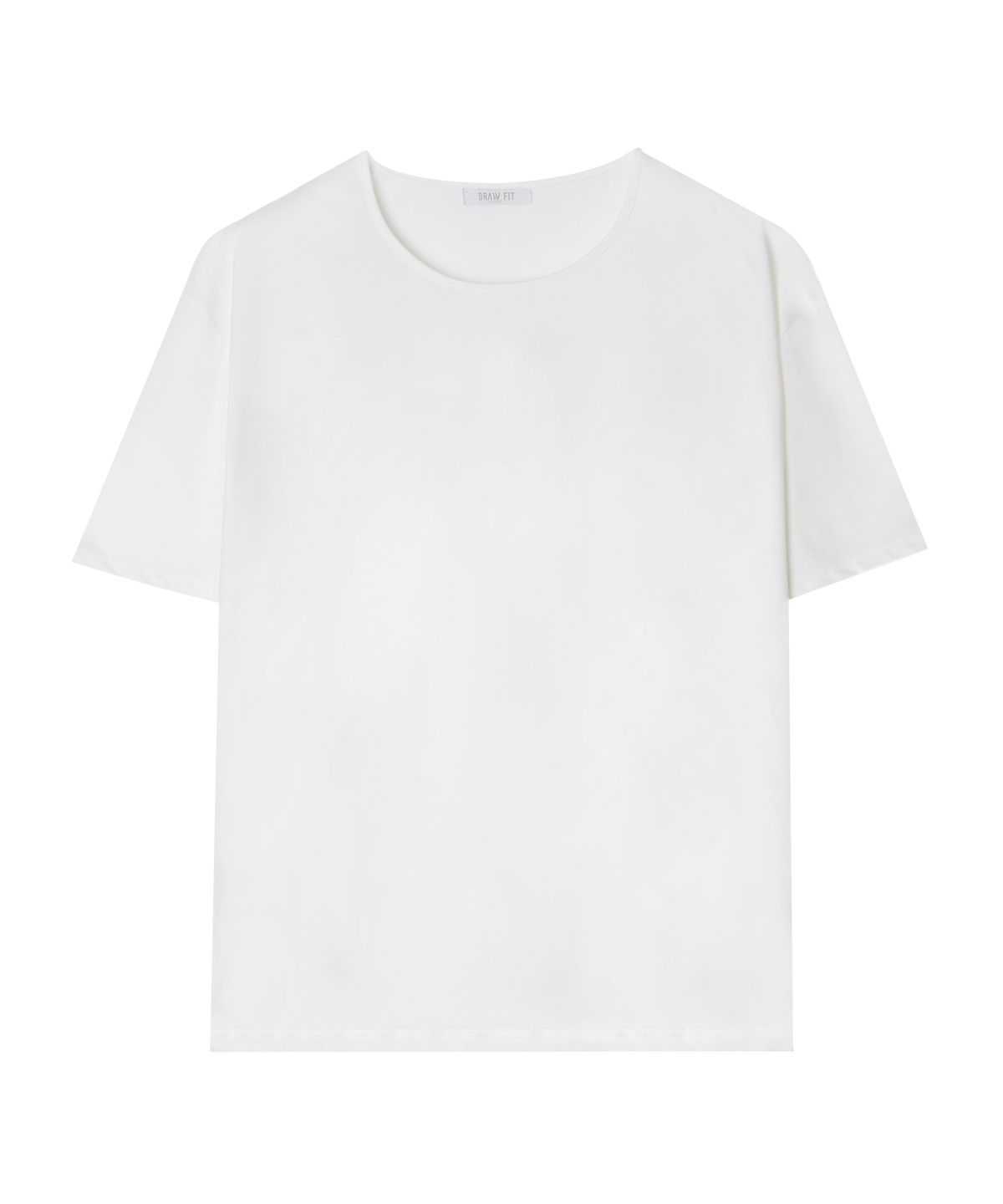 드로우핏(DRAW FIT) 실켓 코튼 U넥 티셔츠 [WHITE]