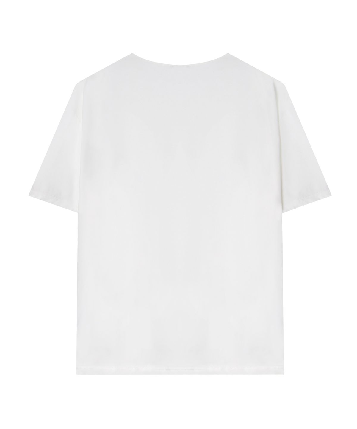 드로우핏(DRAW FIT) 실켓 코튼 U넥 티셔츠 [WHITE]