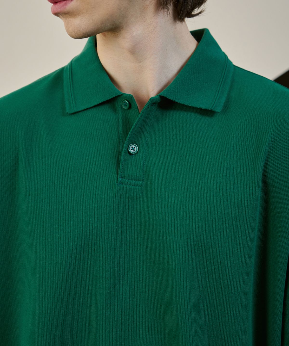 드로우핏(DRAW FIT) 컴피 라인 피케 폴로 티셔츠 [GREEN]