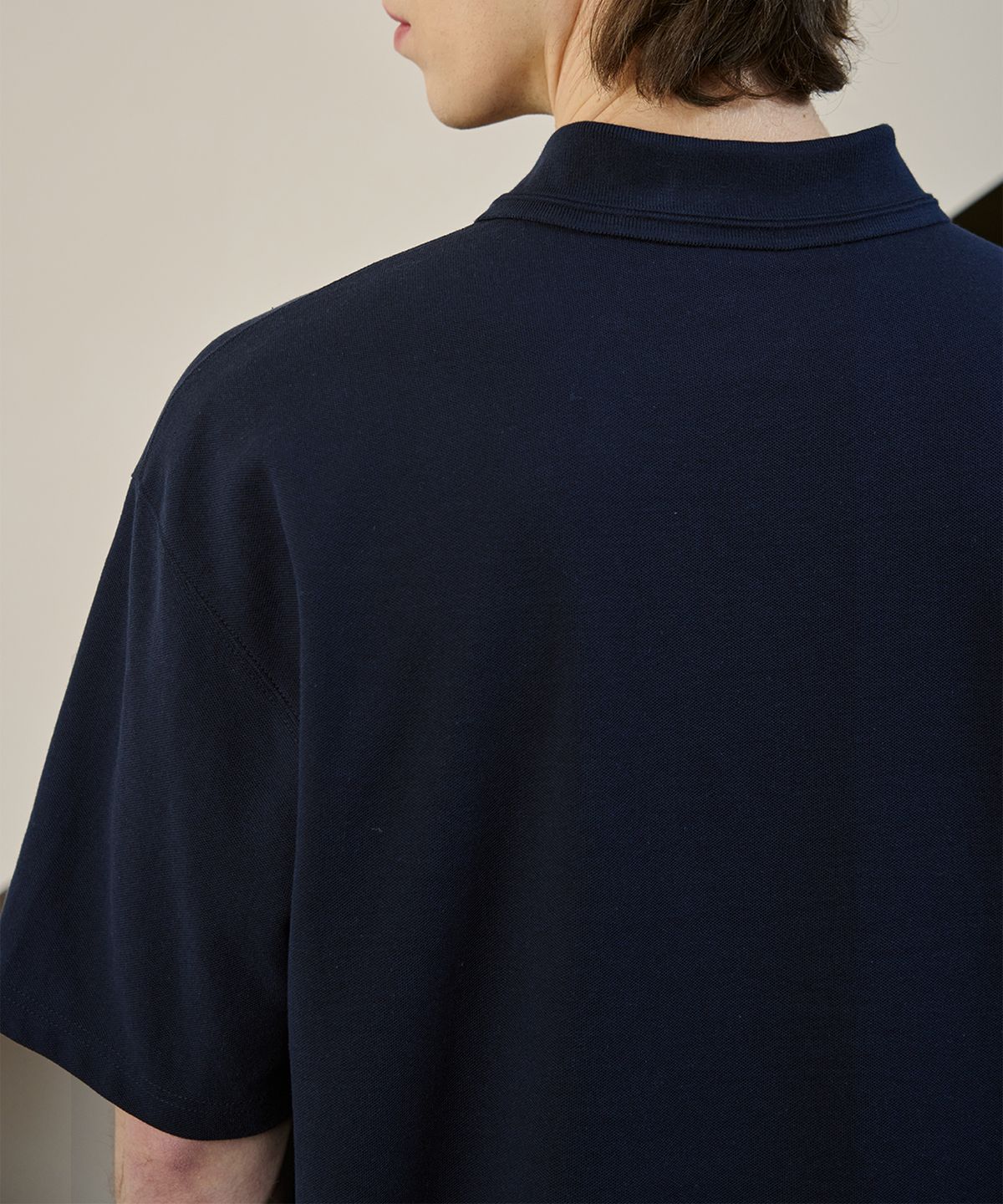 드로우핏(DRAW FIT) 컴피 라인 피케 폴로 티셔츠 [NAVY]