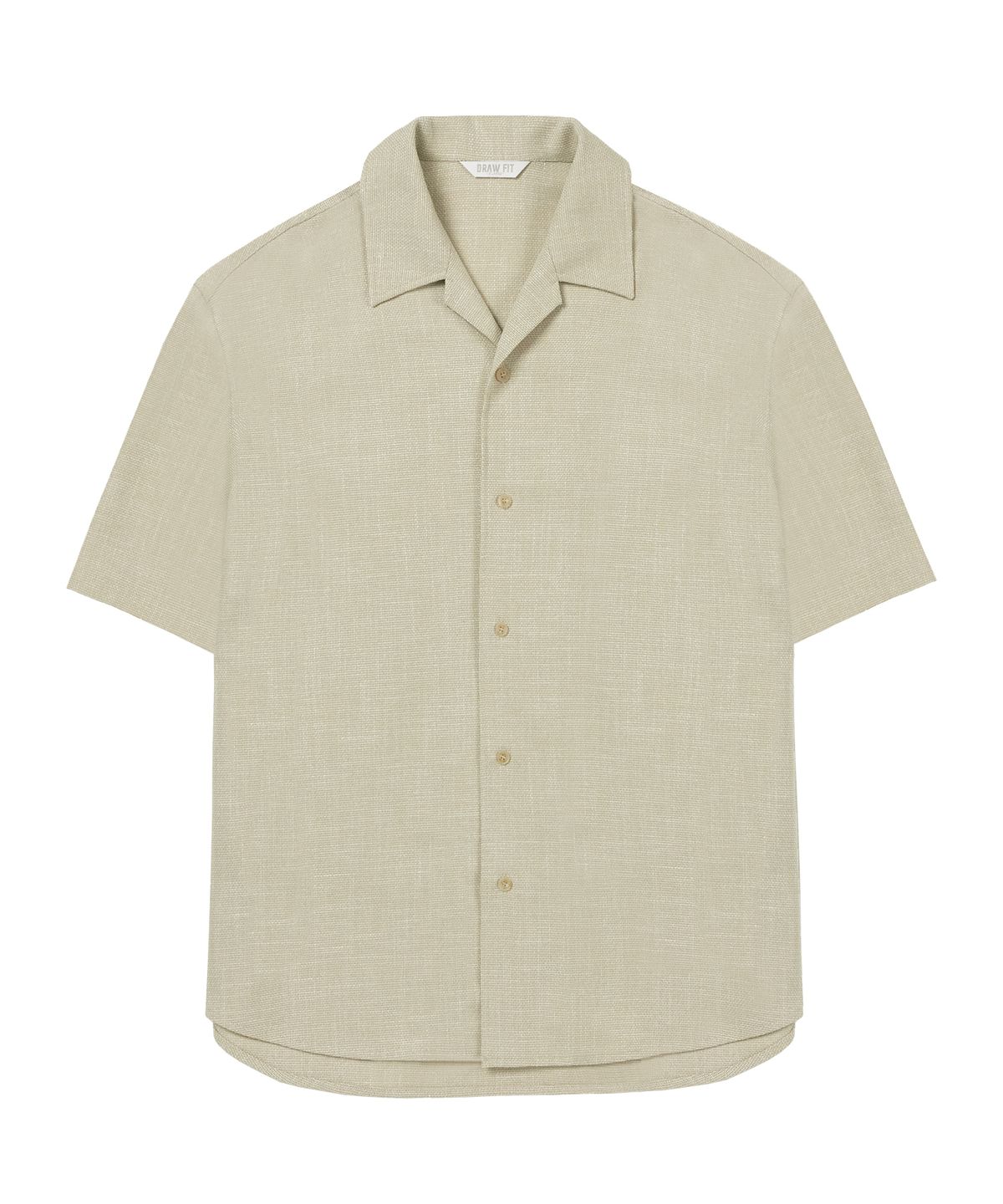 드로우핏(DRAW FIT) 드웰 오픈카라 와플 셔츠 [BEIGE]