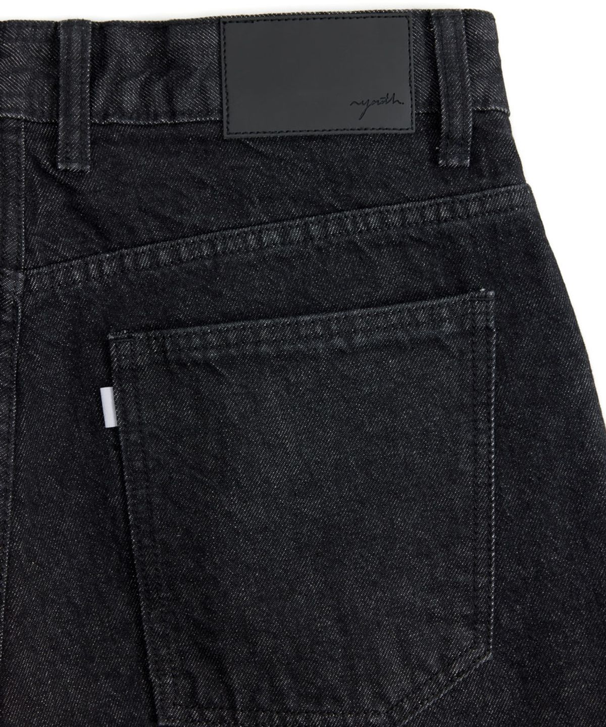 유스(YOUTH) Structured Flared Denim Pants - Washed Black