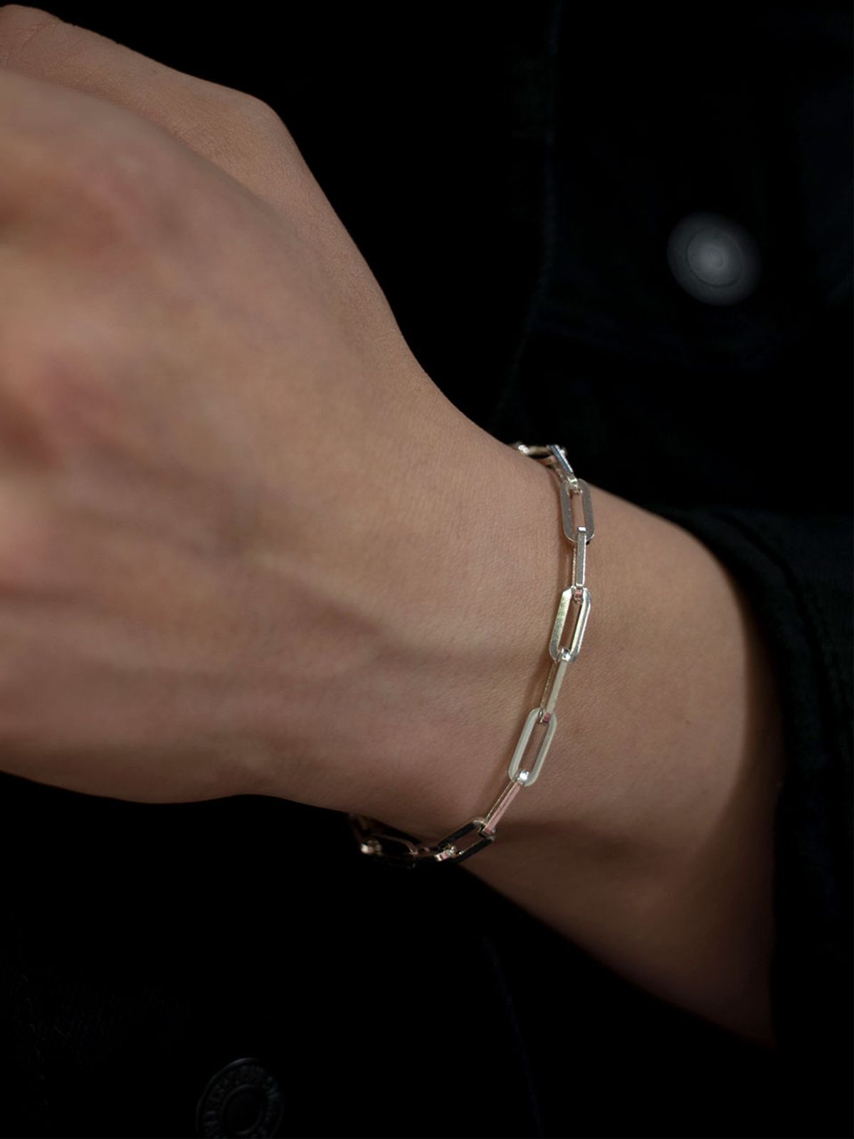 하랑(HARANG) HR 337B_Silver Chain Bracelet