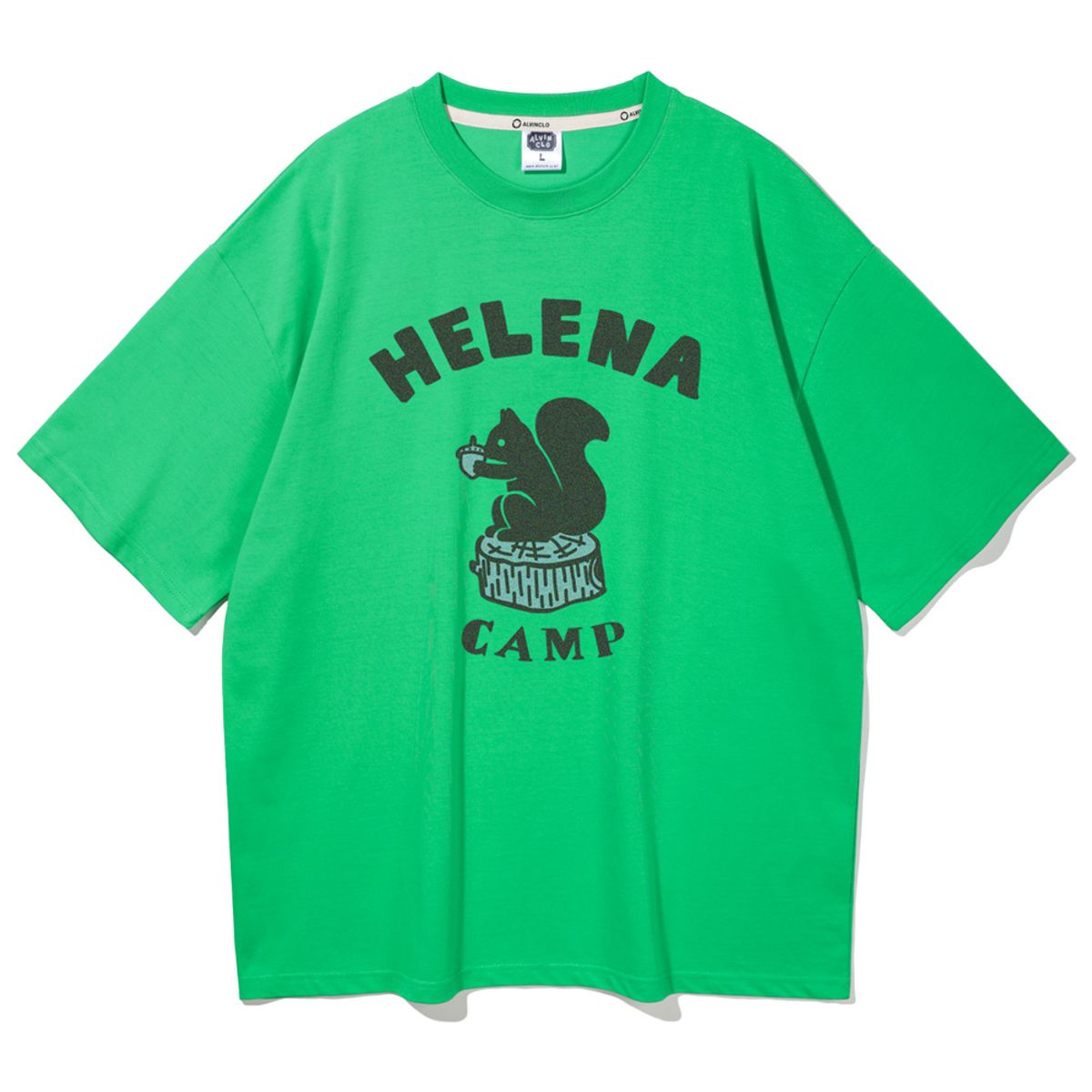 앨빈클로(ALVINCLO) HELENA SQUIRREL 오버핏 반팔티 AST4552 (4 COLOR)