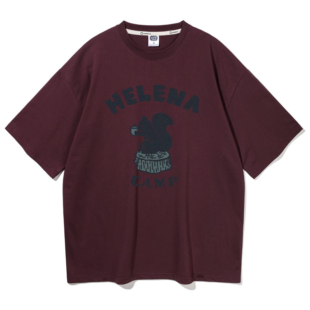 앨빈클로(ALVINCLO) HELENA SQUIRREL 오버핏 반팔티 AST4552 (4 COLOR)