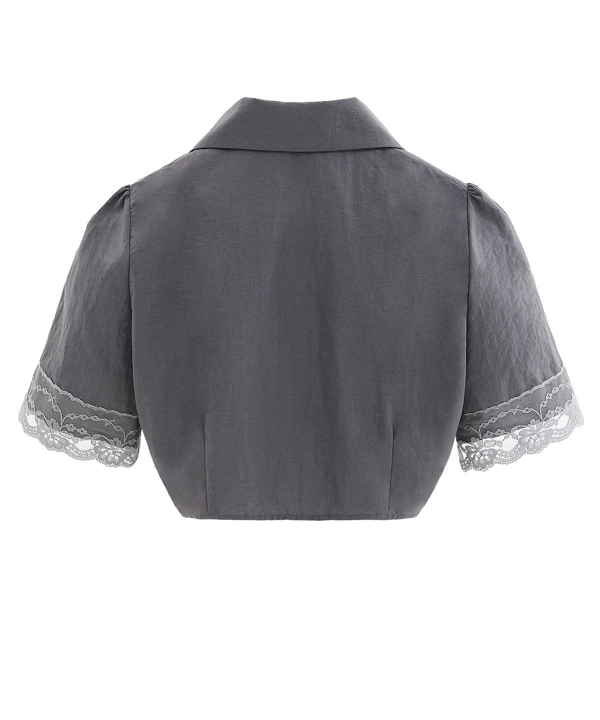 플라즈마스페어(PLASMA SPHERE) CURVE SHIRT IN DARK GREY (레이스 더블자켓)