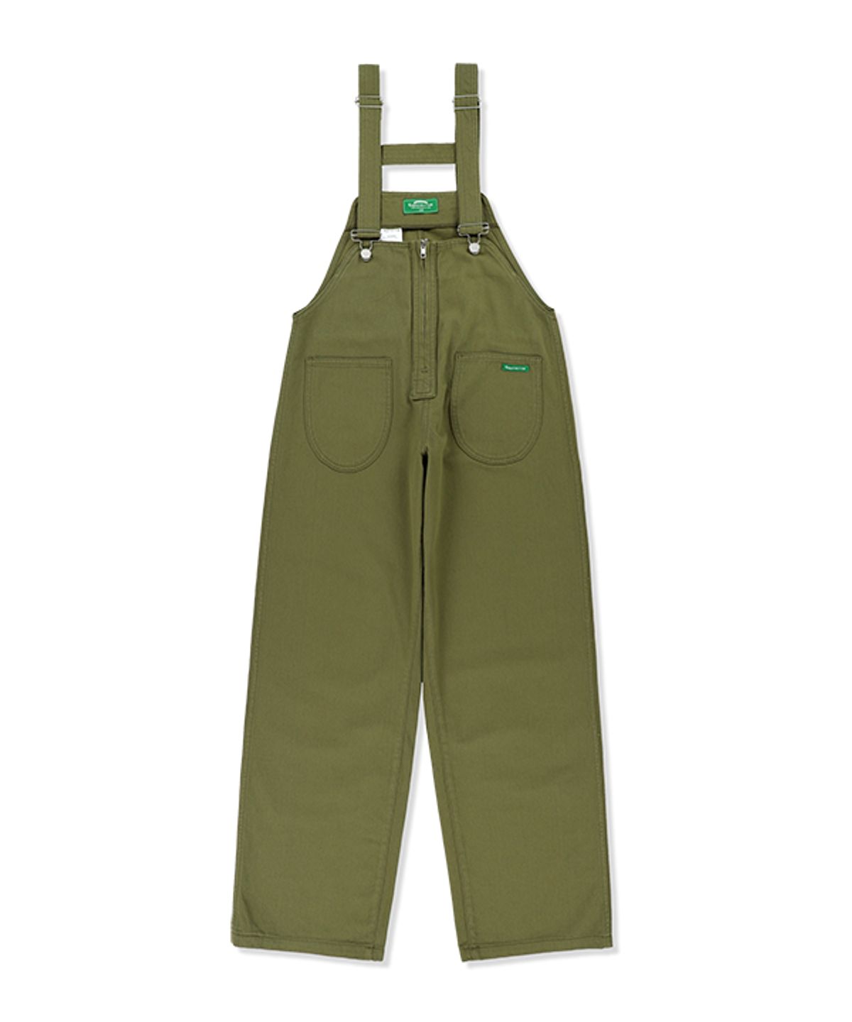 그린버터(GREENBUTTER) Zipper Overall pants (Khaki)