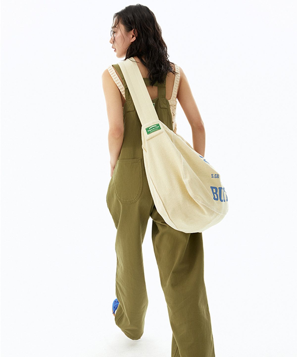 그린버터(GREENBUTTER) Zipper Overall pants (Khaki)