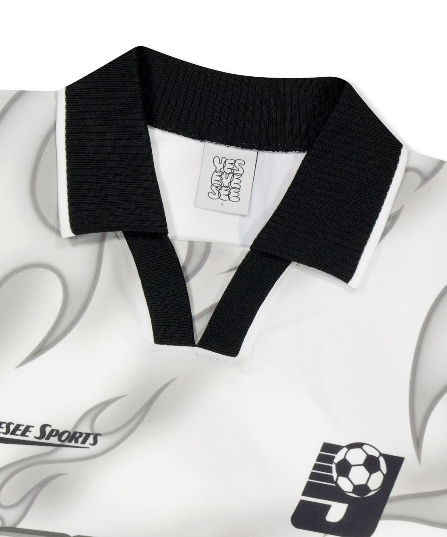 MUSINSA公式 | YESEYESEE Y.E.S Flame Football Jersey White