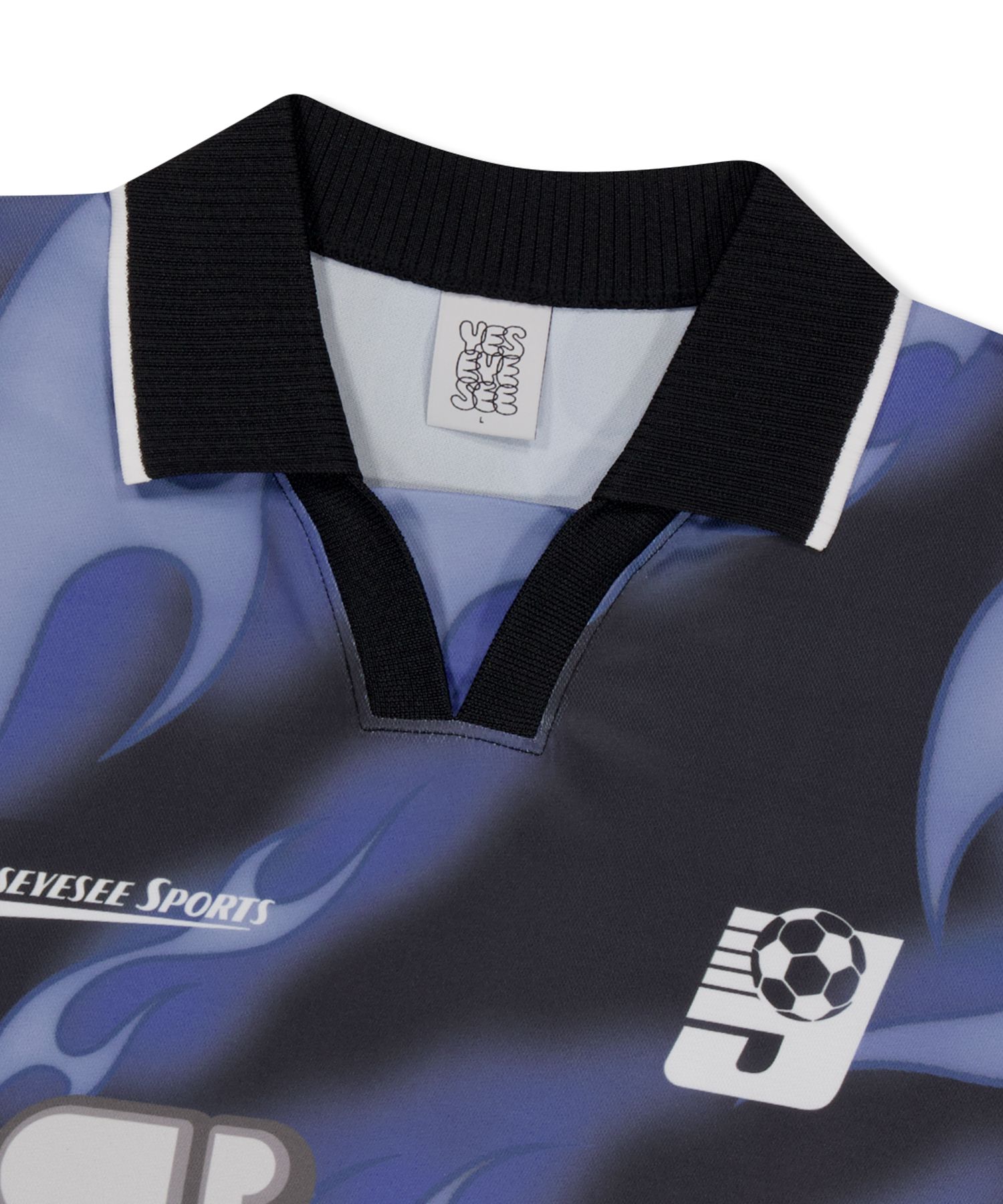 さらに100円引き◆YESEYESEE◆Y.E.S Flame Football Jersey MUSINSA | YESEYESEE Y.E.S Flame Football Jersey Black