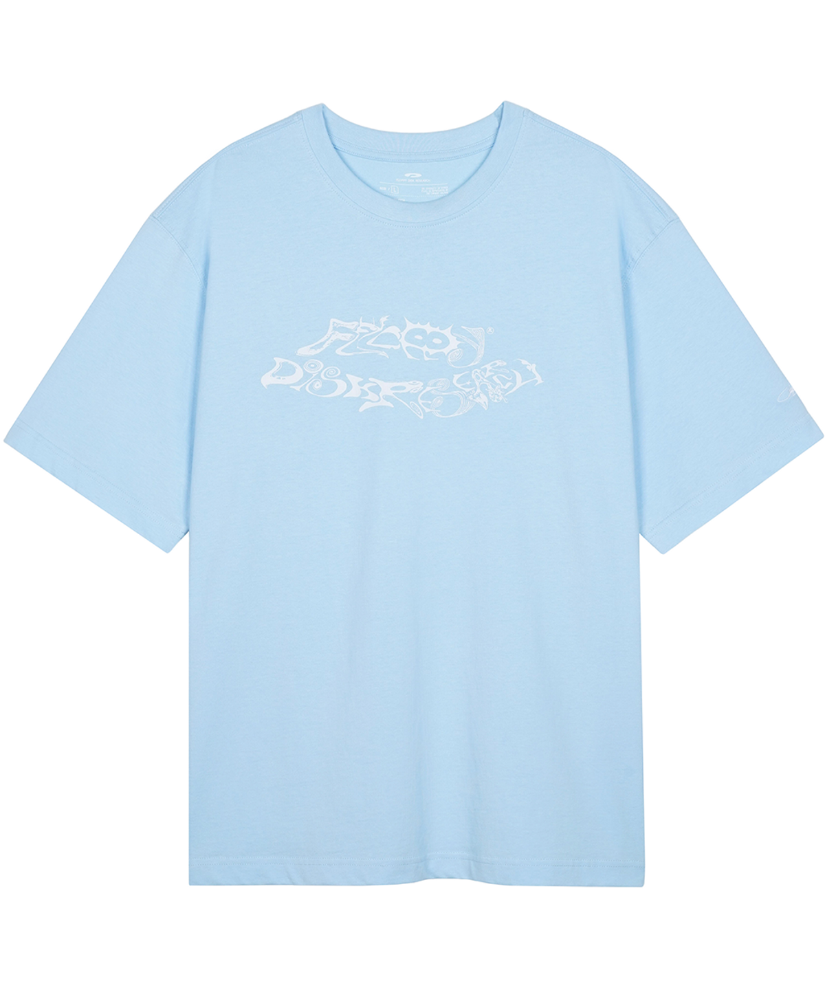 에프디알(FDR) Caizhu Letter Short Sleeve Charcoal