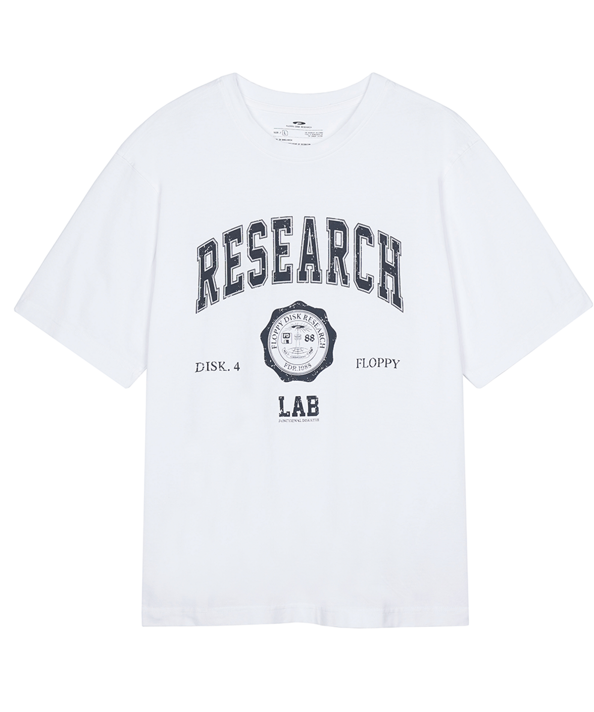 에프디알(FDR) Arch Logo Emblem Short Sleeve Navy
