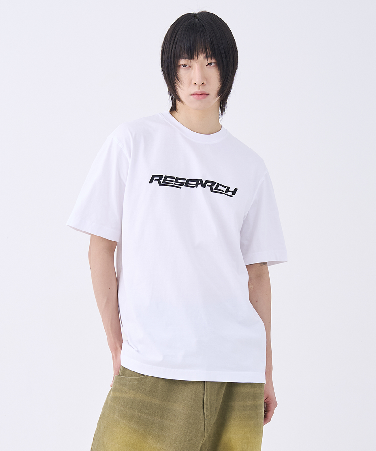 에프디알(FDR) Research Logo Basic Short Sleeve Black