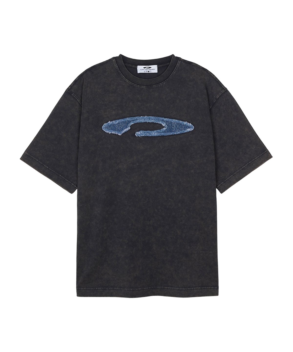 에프디알(FDR) Disk Logo Applique Short Sleeve Black