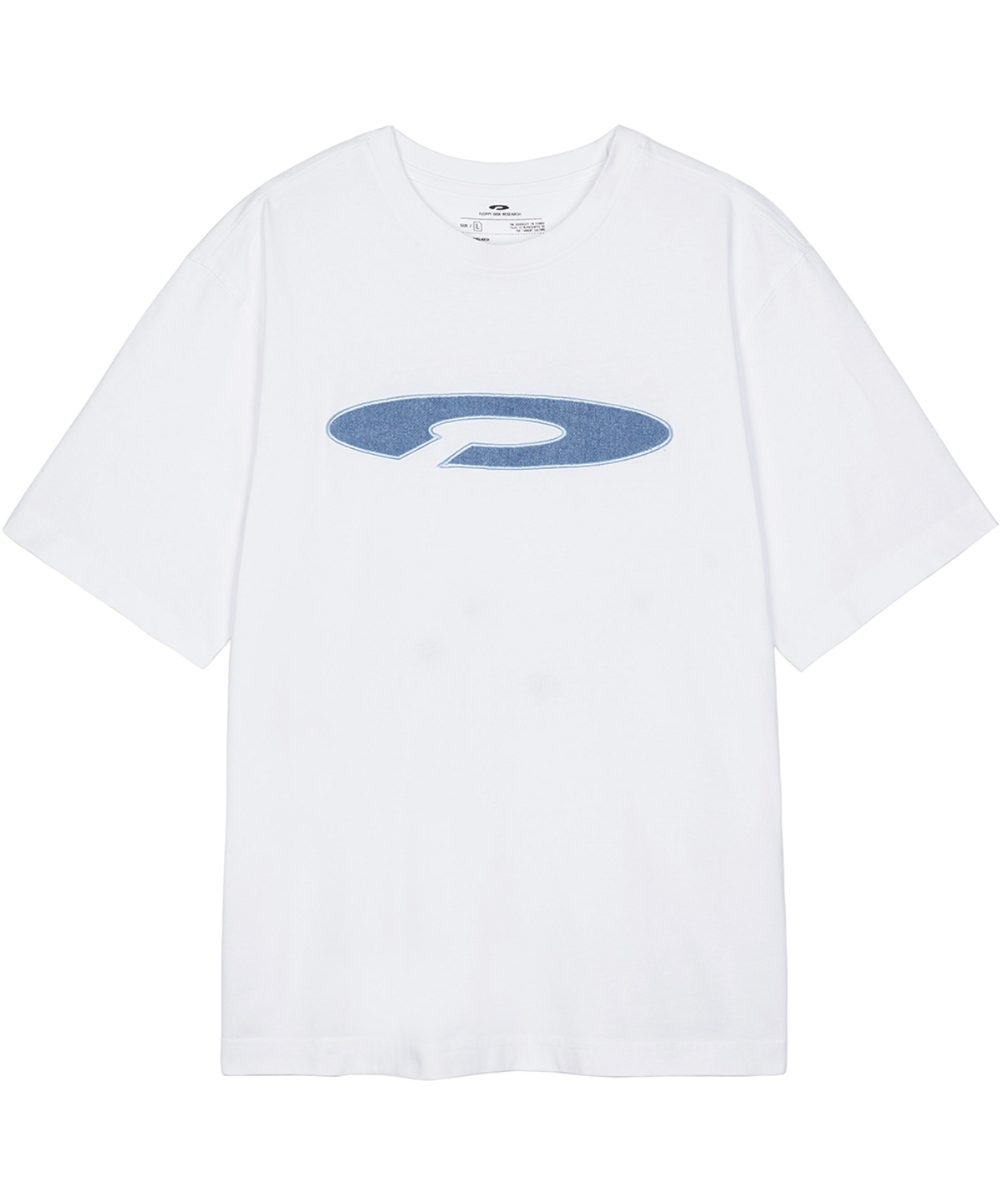 에프디알(FDR) Disk Logo Applique Short Sleeve Sky blue