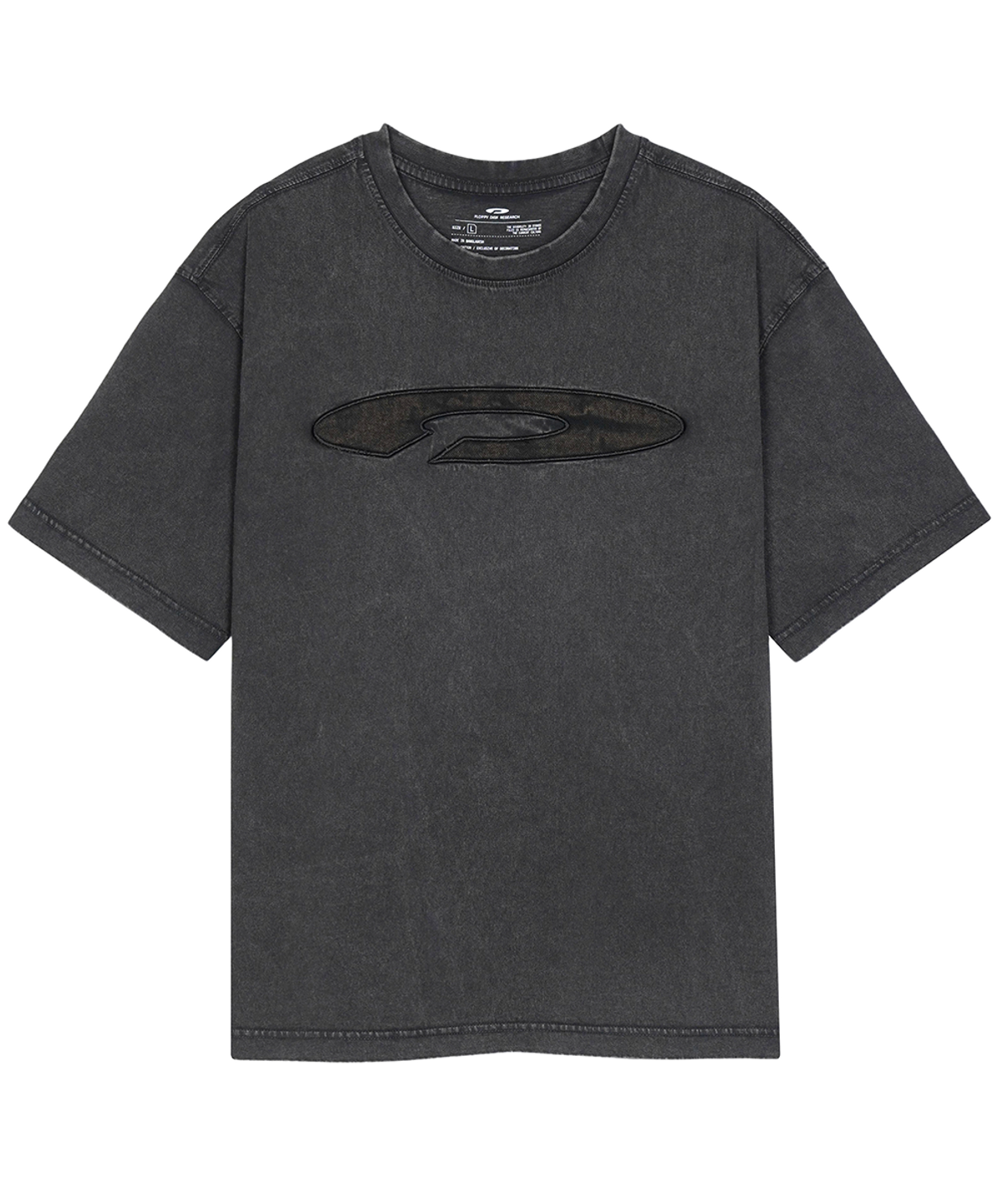 에프디알(FDR) Disk Logo Applique Short Sleeve Sky blue