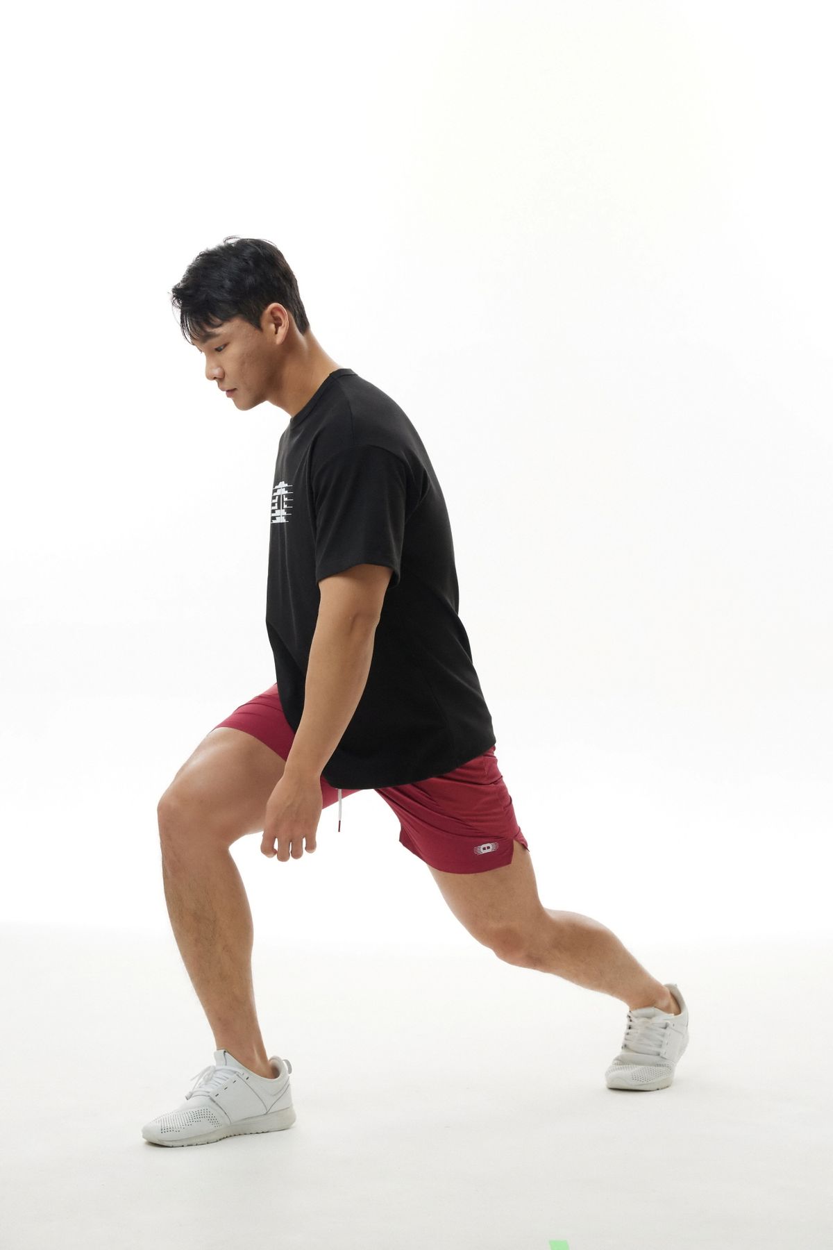 다이빙스팟(DIVINGSPOT) 엘라스틱우븐콤브 하프팬츠 와인