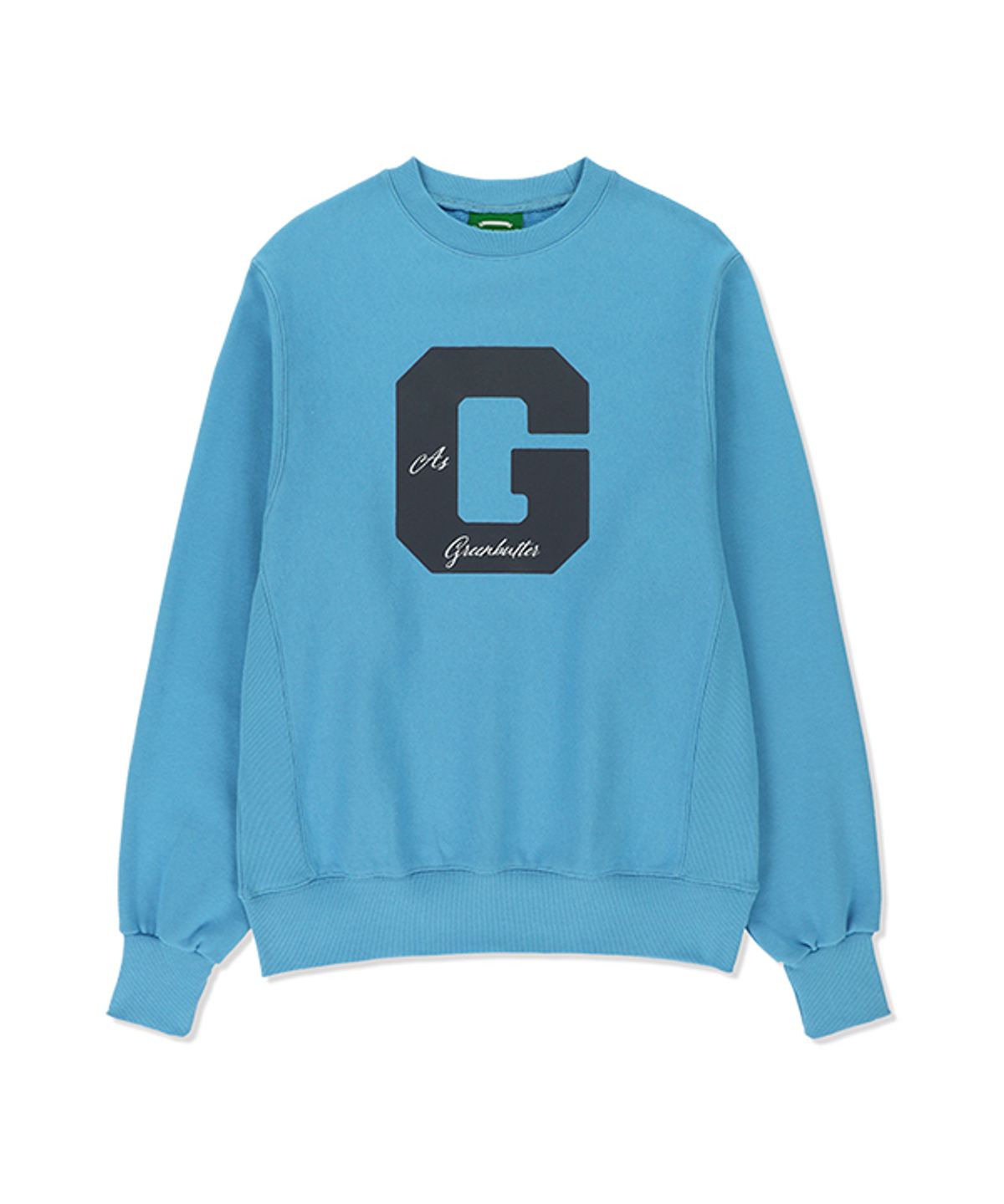 그린버터(GREENBUTTER) G Script Sweatshirt (Light Blue)