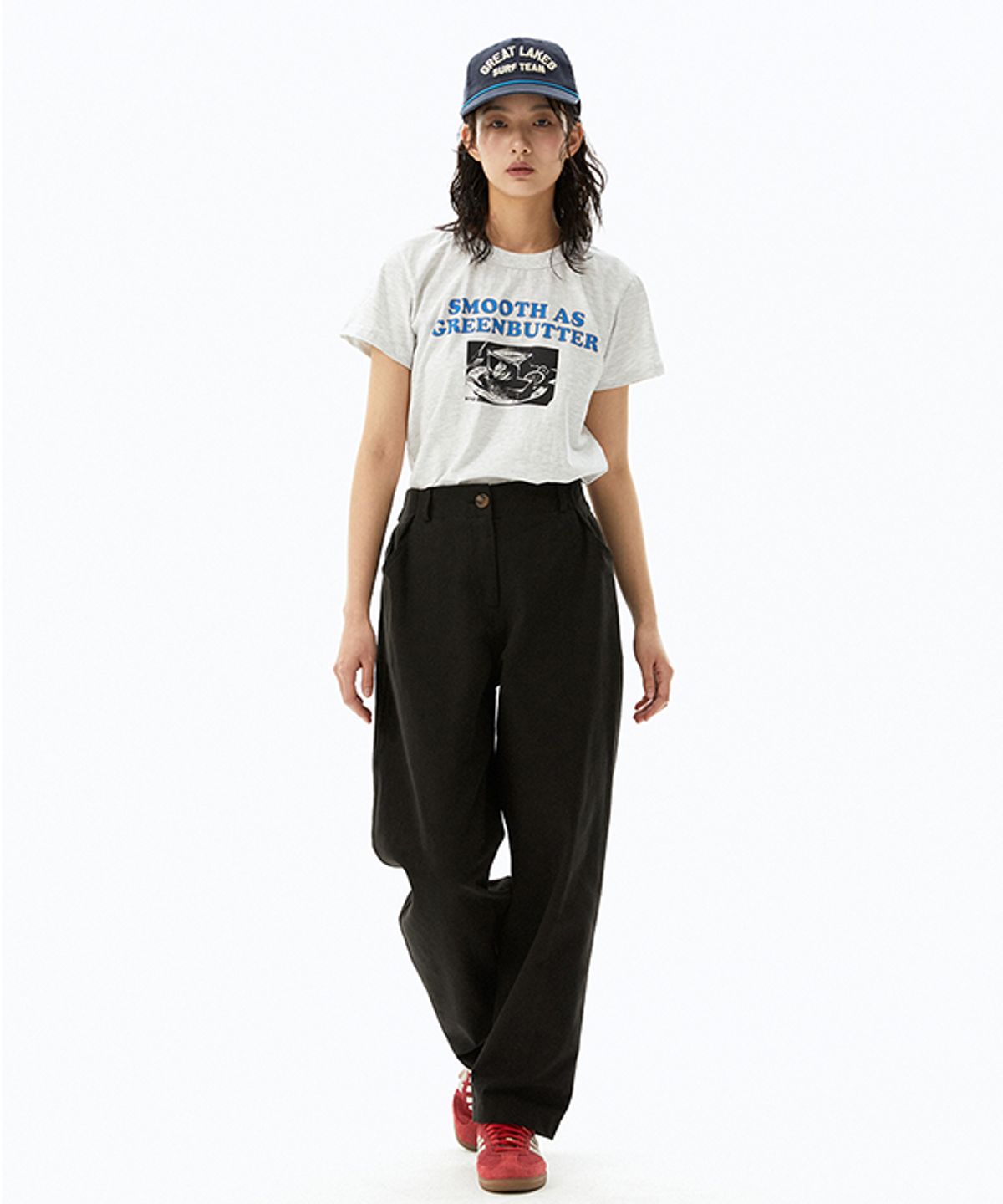 그린버터(GREENBUTTER) With Cream Tee (L/Melange)