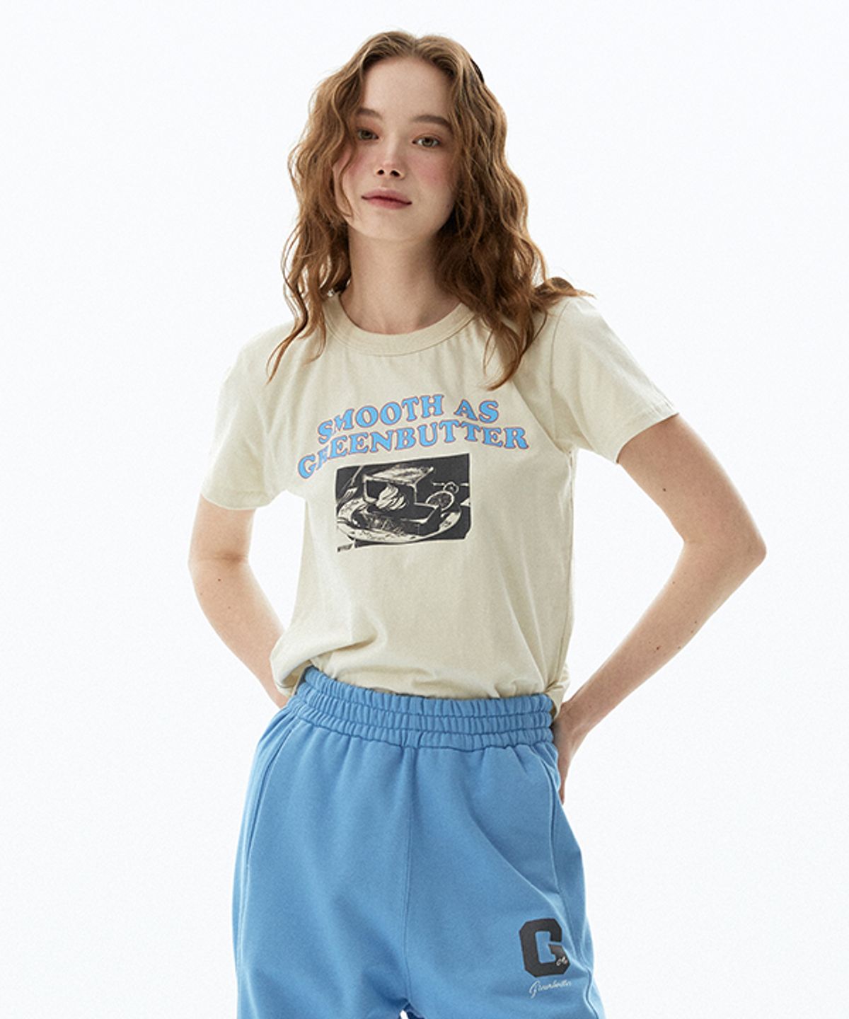 그린버터(GREENBUTTER) With Cream Tee (Beige)