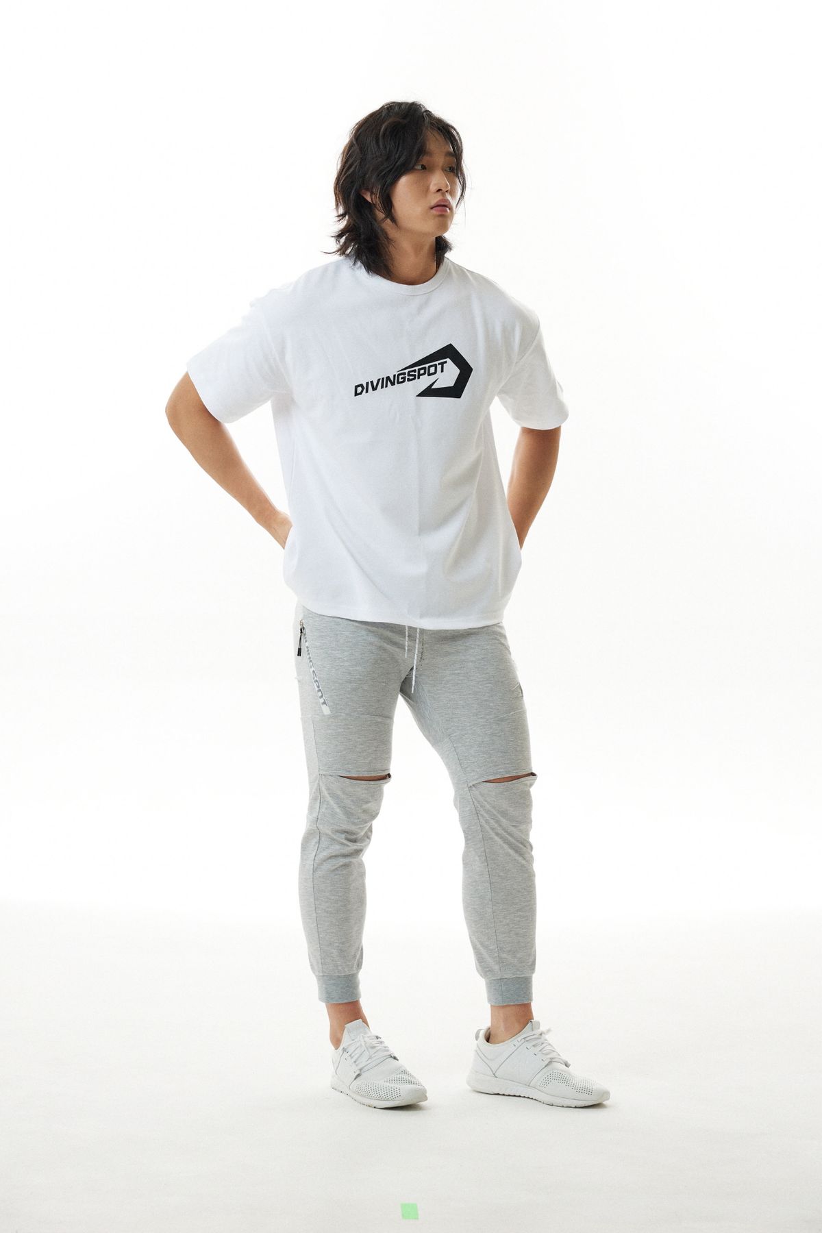 다이빙스팟(DIVINGSPOT) 니홀플렉서블조거팬츠5 그레이
