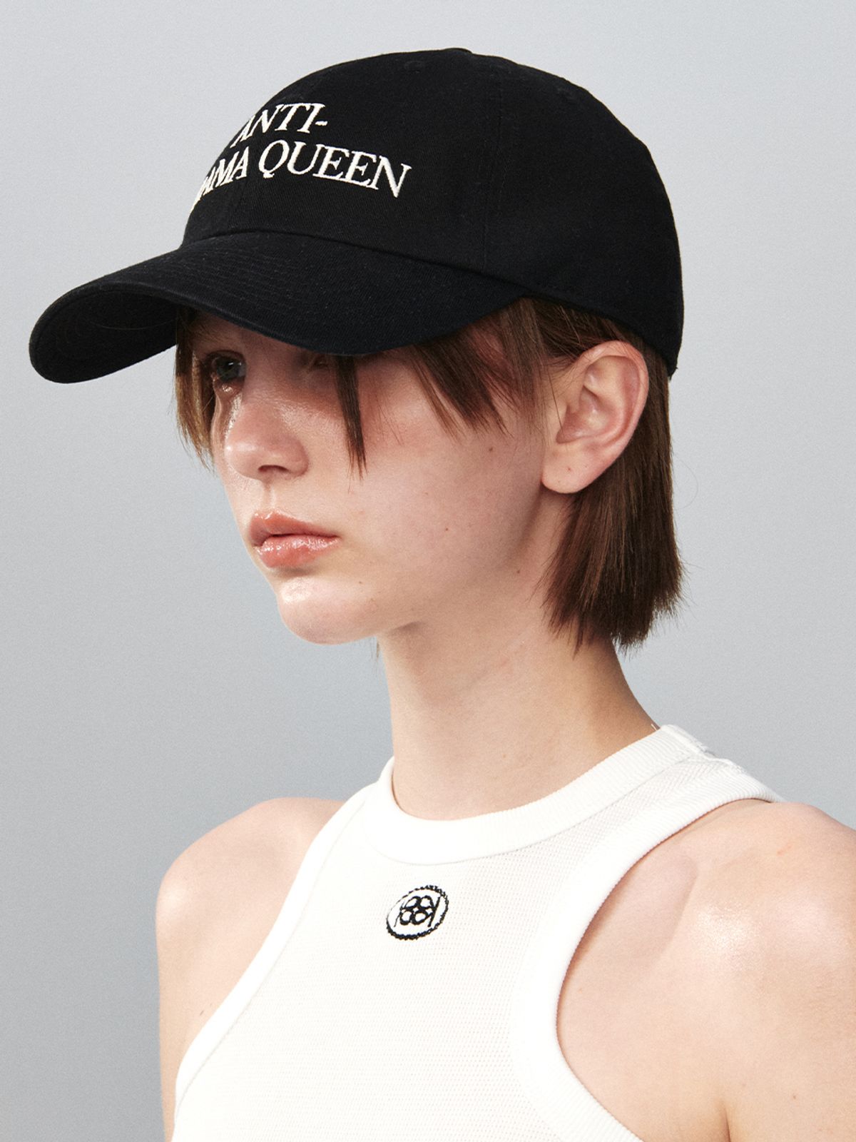 기준(KIJUN) ANTI-DRAMA QUEEN Ball Cap Black