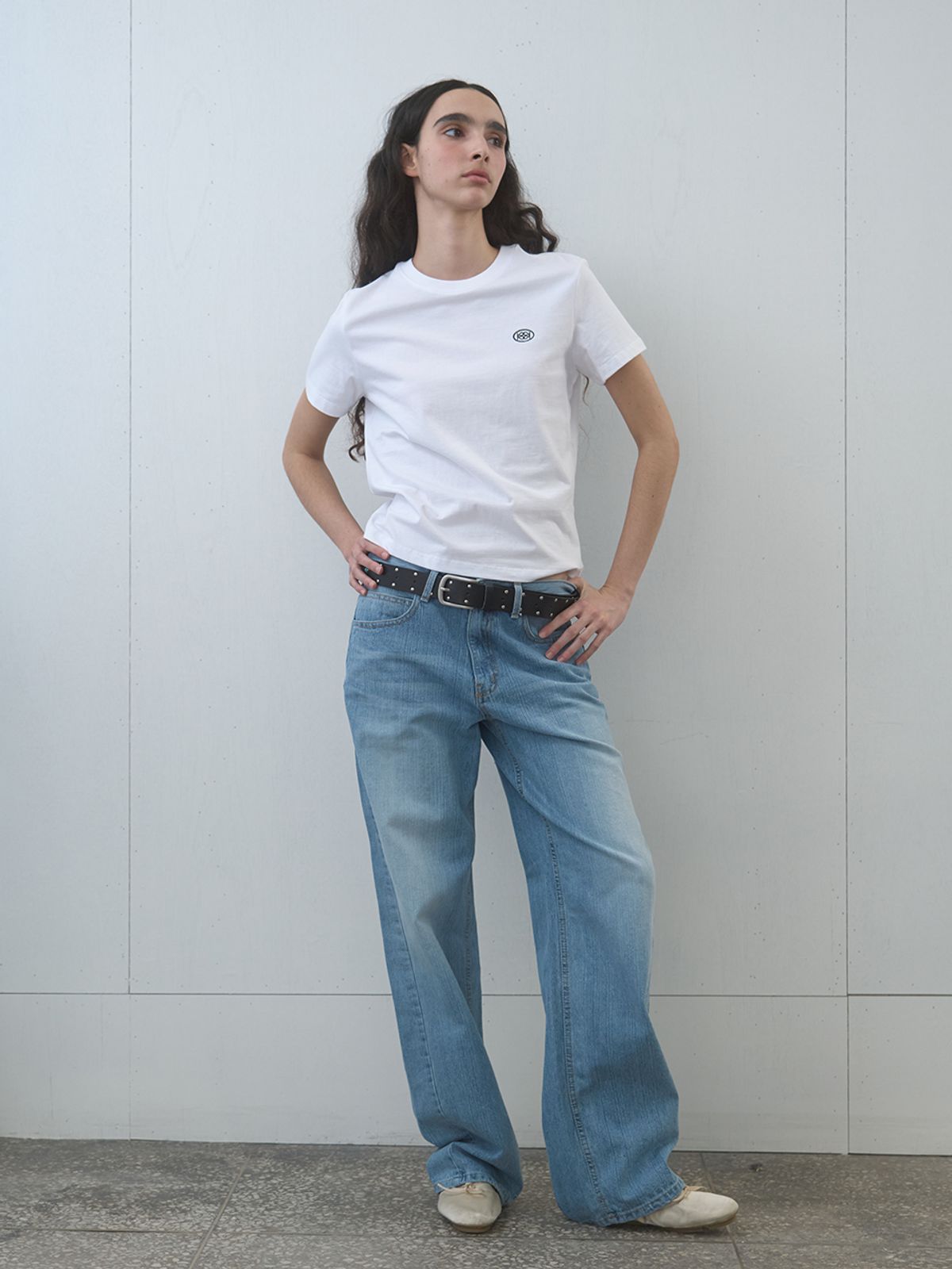 기준(KIJUN) Logo Tee White