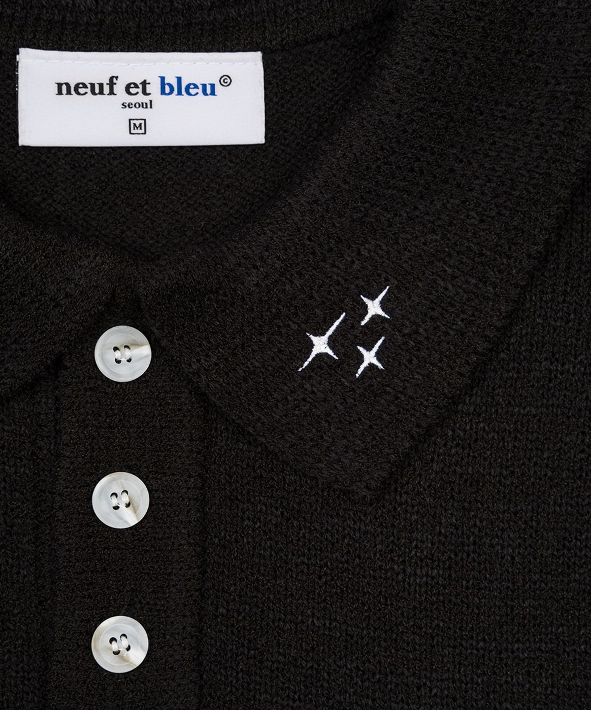 누프에블루(NEUFETBLEU) NEB bookle half knit (black)