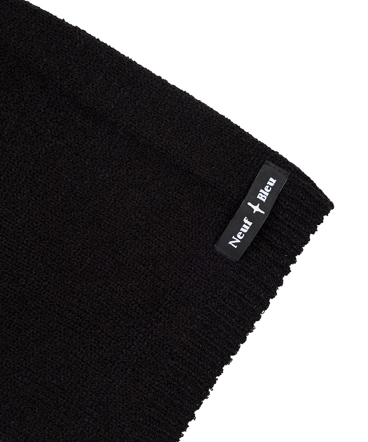 누프에블루(NEUFETBLEU) NEB bookle half knit (black)