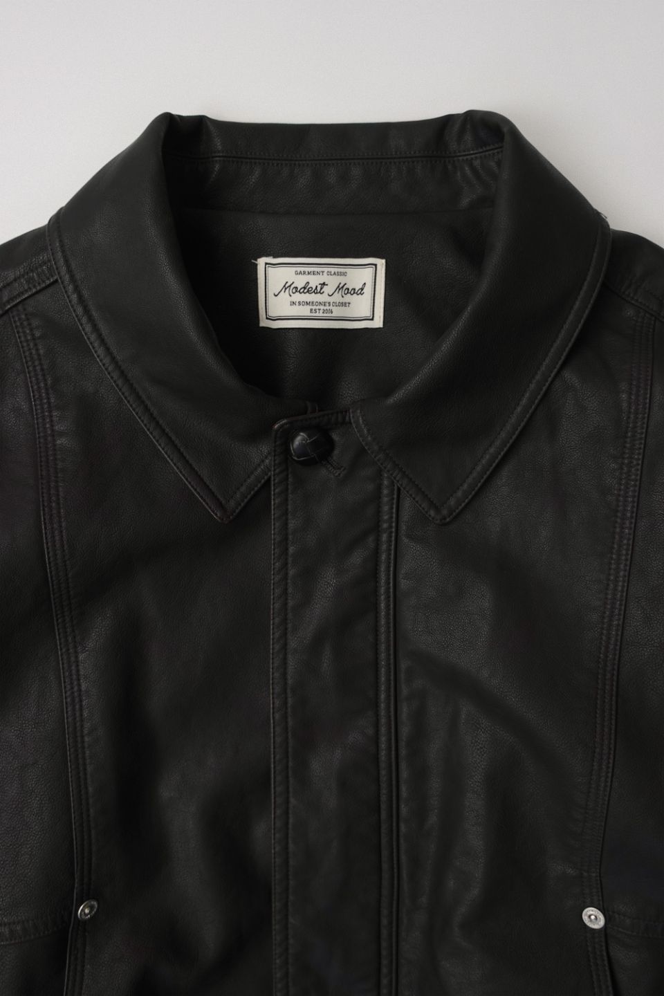 MUSINSA | MODEST MOOD Tate Leather Jacket