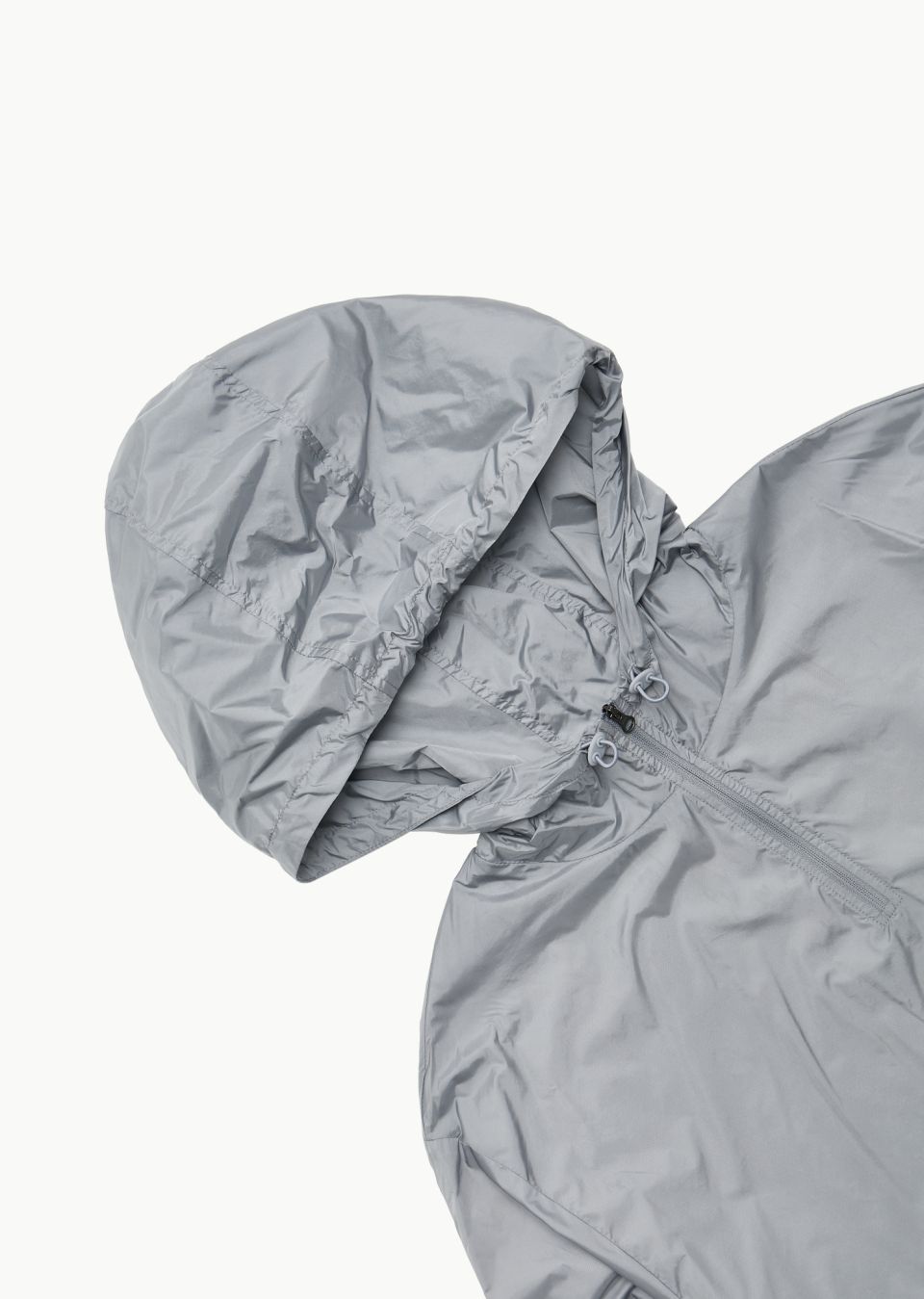 MUSINSA公式 | AMOMENTO GLOSSY NYLON HALF ZIP-UP JUMPER (3COLORS)