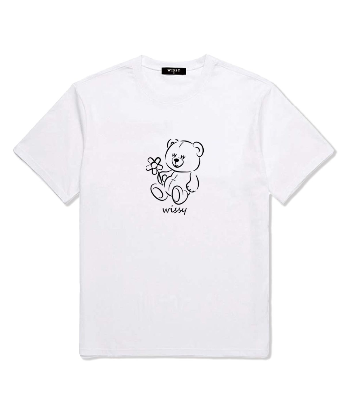 위씨(WISSY) Flower Bear 반팔티셔츠 (WS022) 화이트
