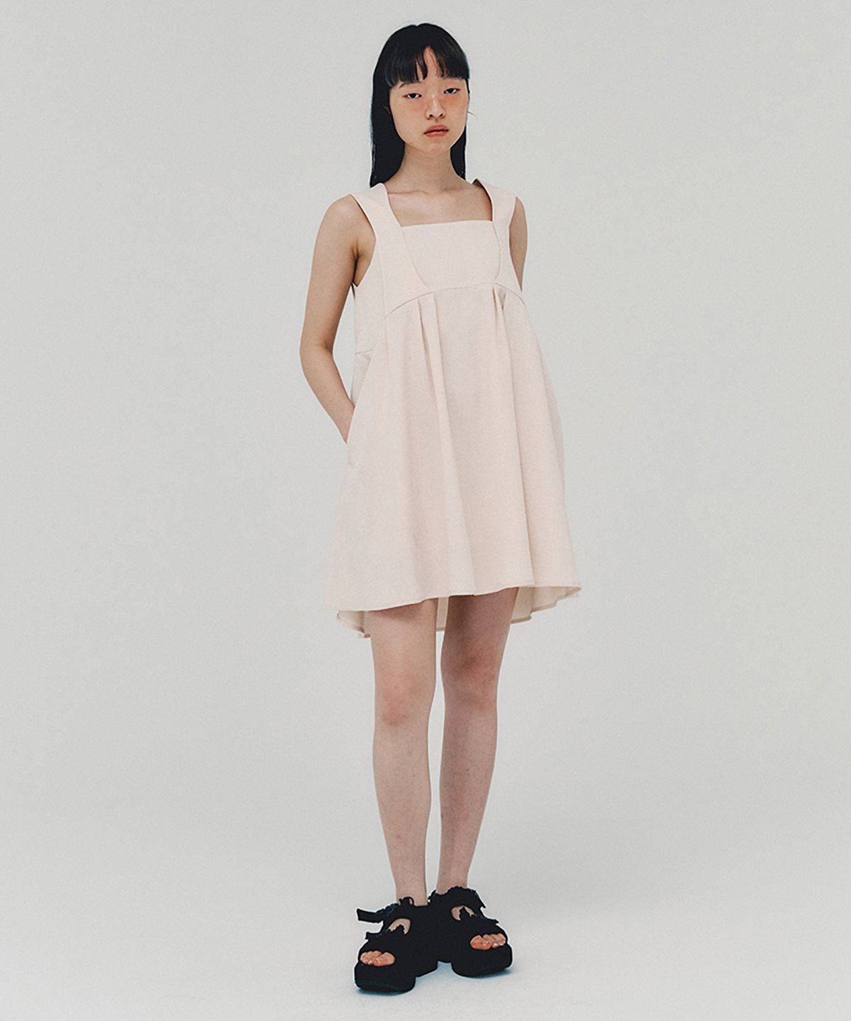 아위(AHWE) Baby Doll Dress_PEACH