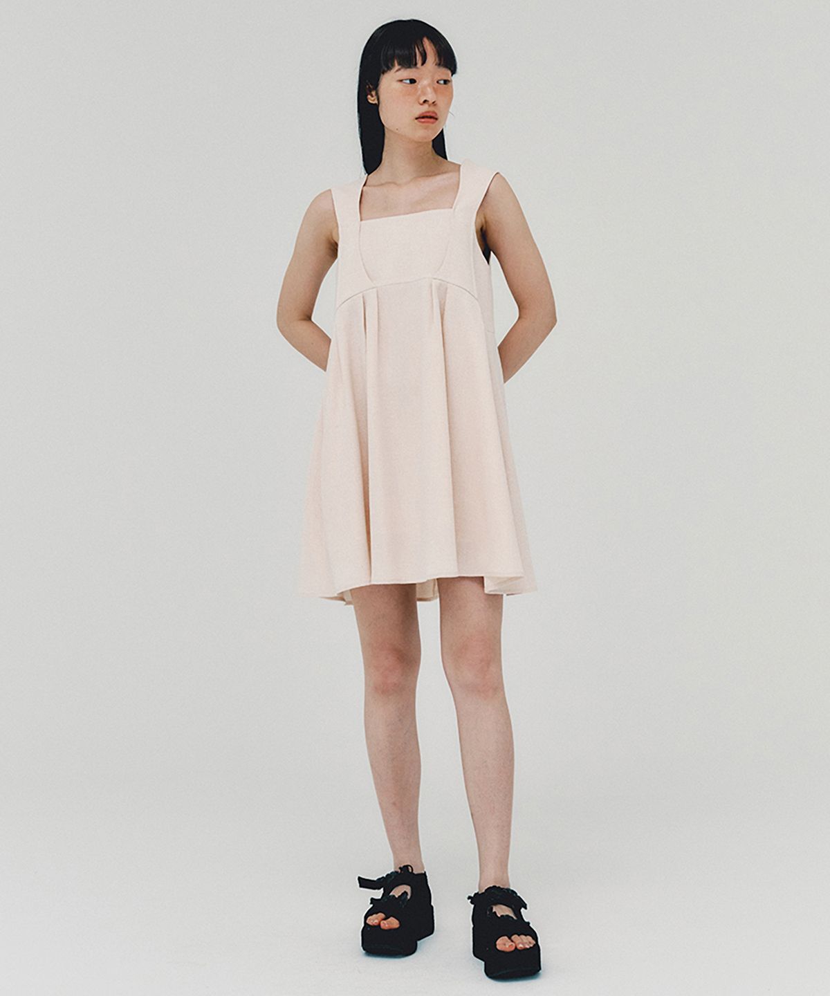 아위(AHWE) Baby Doll Dress_PEACH