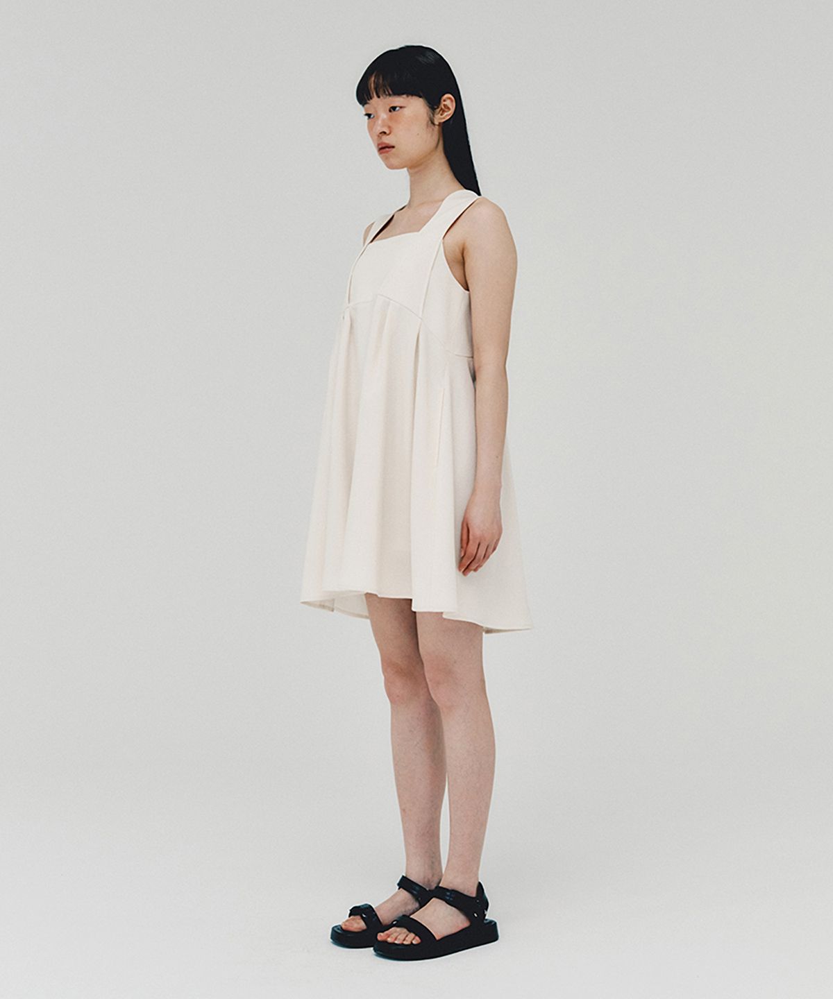 아위(AHWE) Baby Doll Dress_CREAM