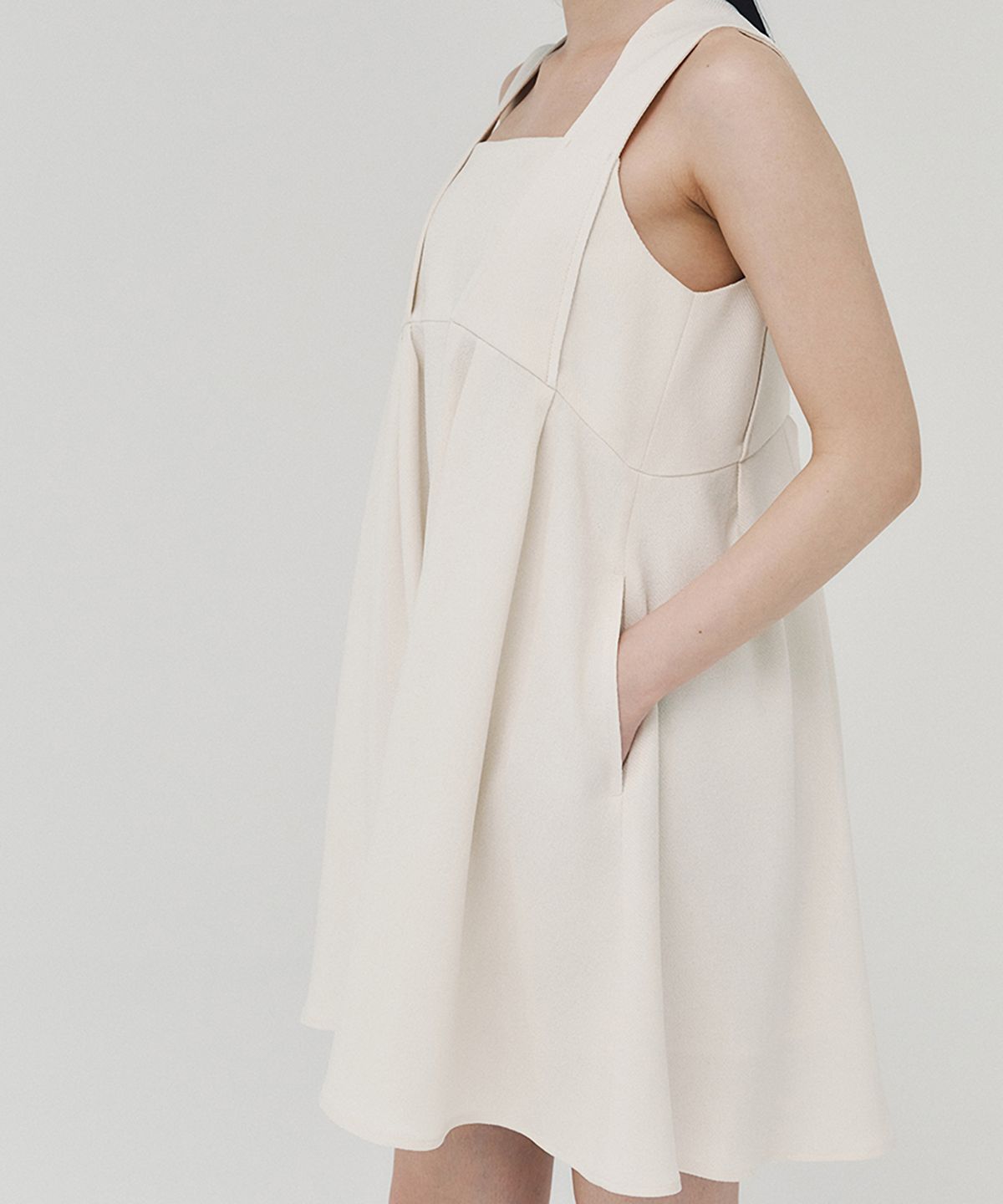 아위(AHWE) Baby Doll Dress_CREAM