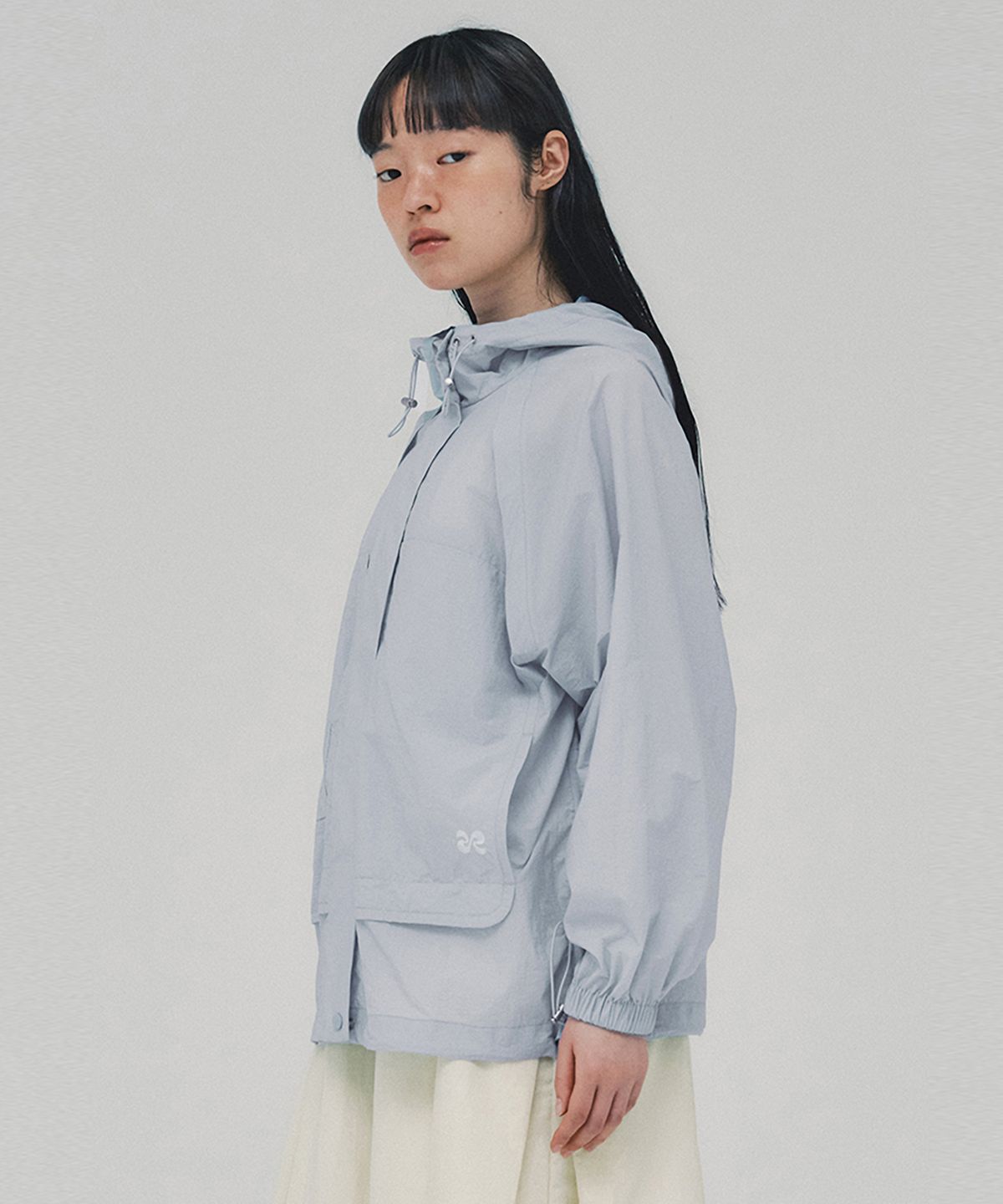 아위(AHWE) Nylon Zip-Up_LIGHT BLUE