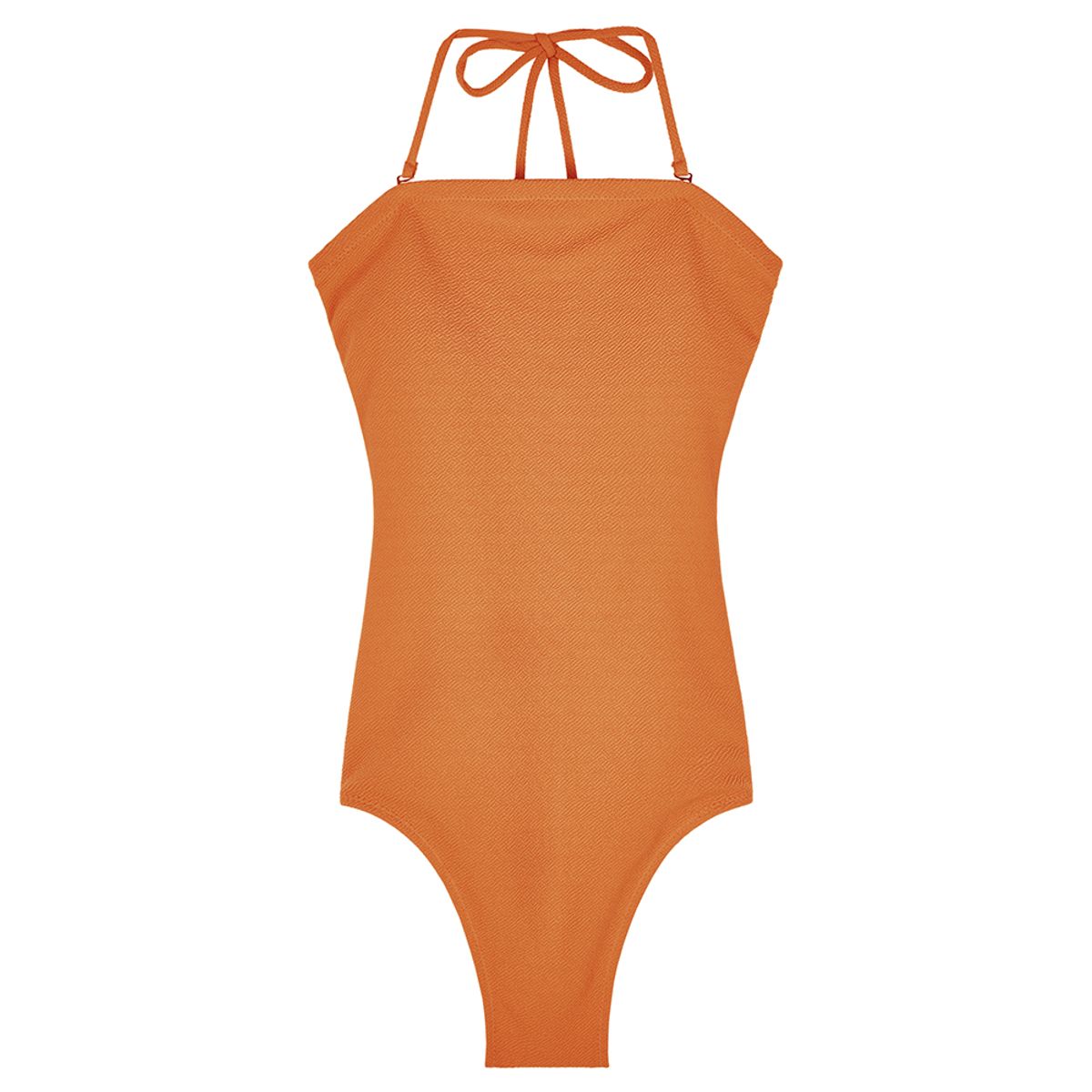 네이키드서프클럽(NAKED SURF CLUB) [사은품 증정] 홀터 리본 스트랩 스윔 수트 (Orange)