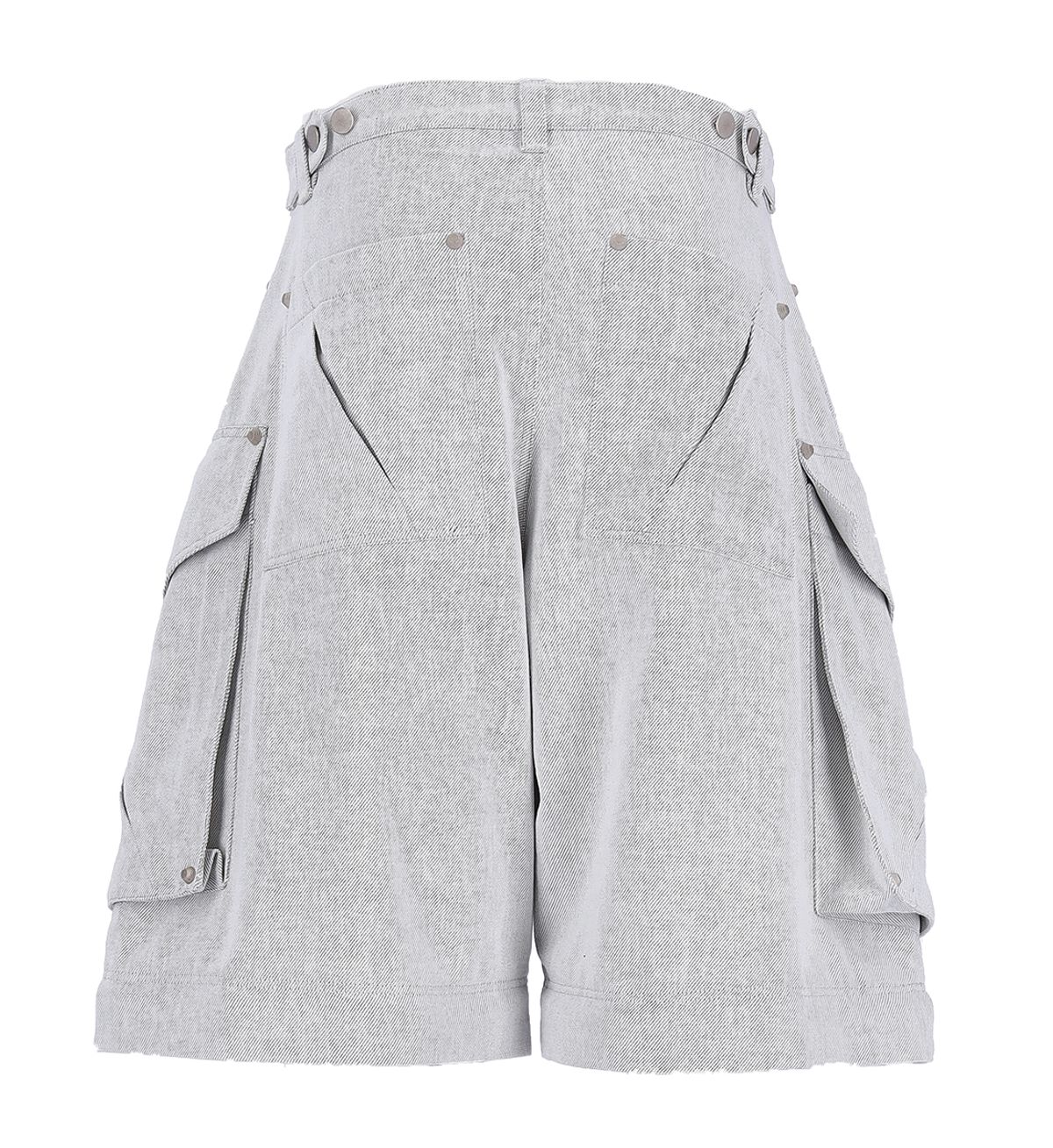 에르 바이 에러리스트(ERR BY ERRORIST) SCAR DETACHABLE CARGO DENIM PANTS [ASH]