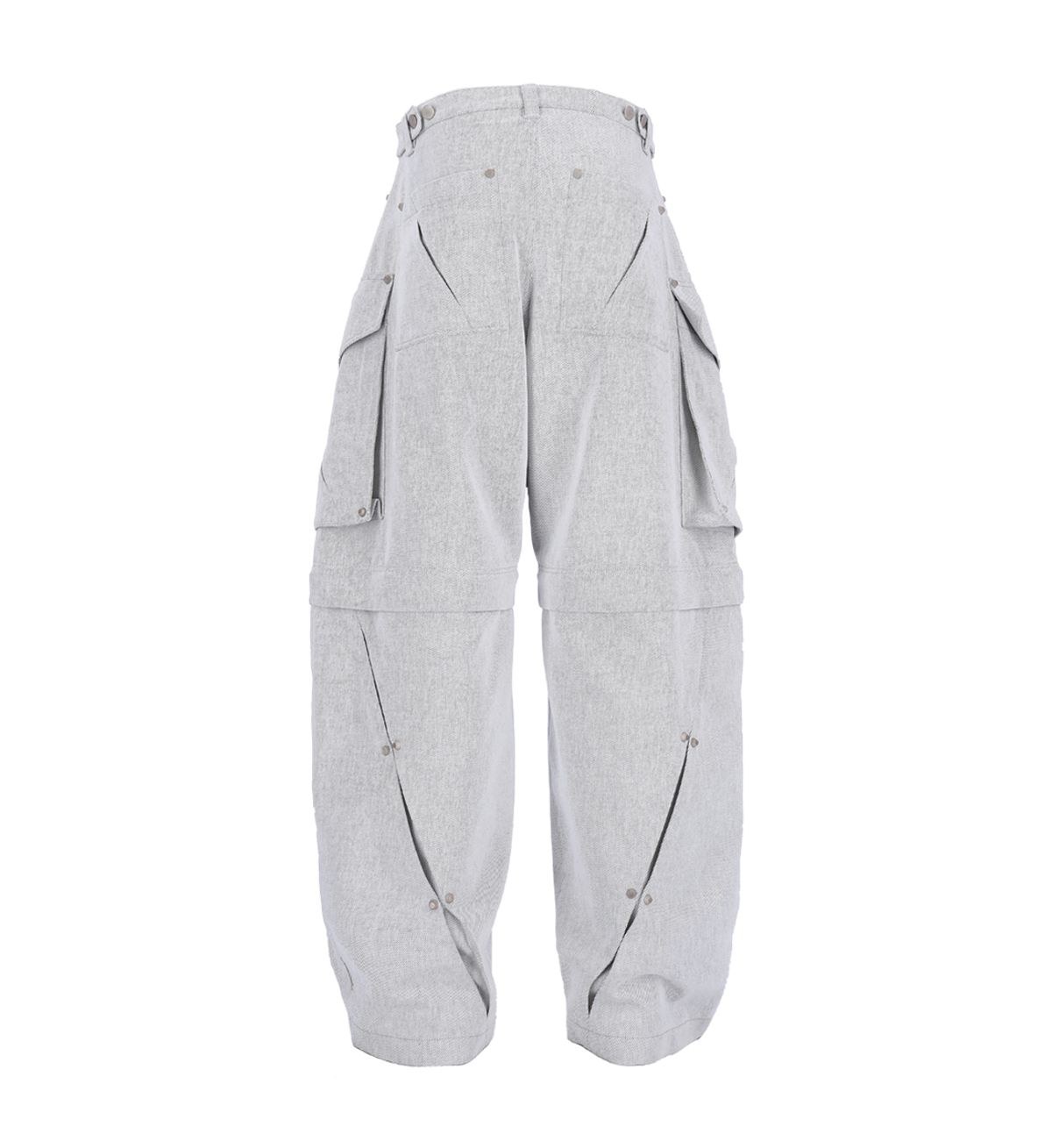 에르 바이 에러리스트(ERR BY ERRORIST) SCAR DETACHABLE CARGO DENIM PANTS [ASH]