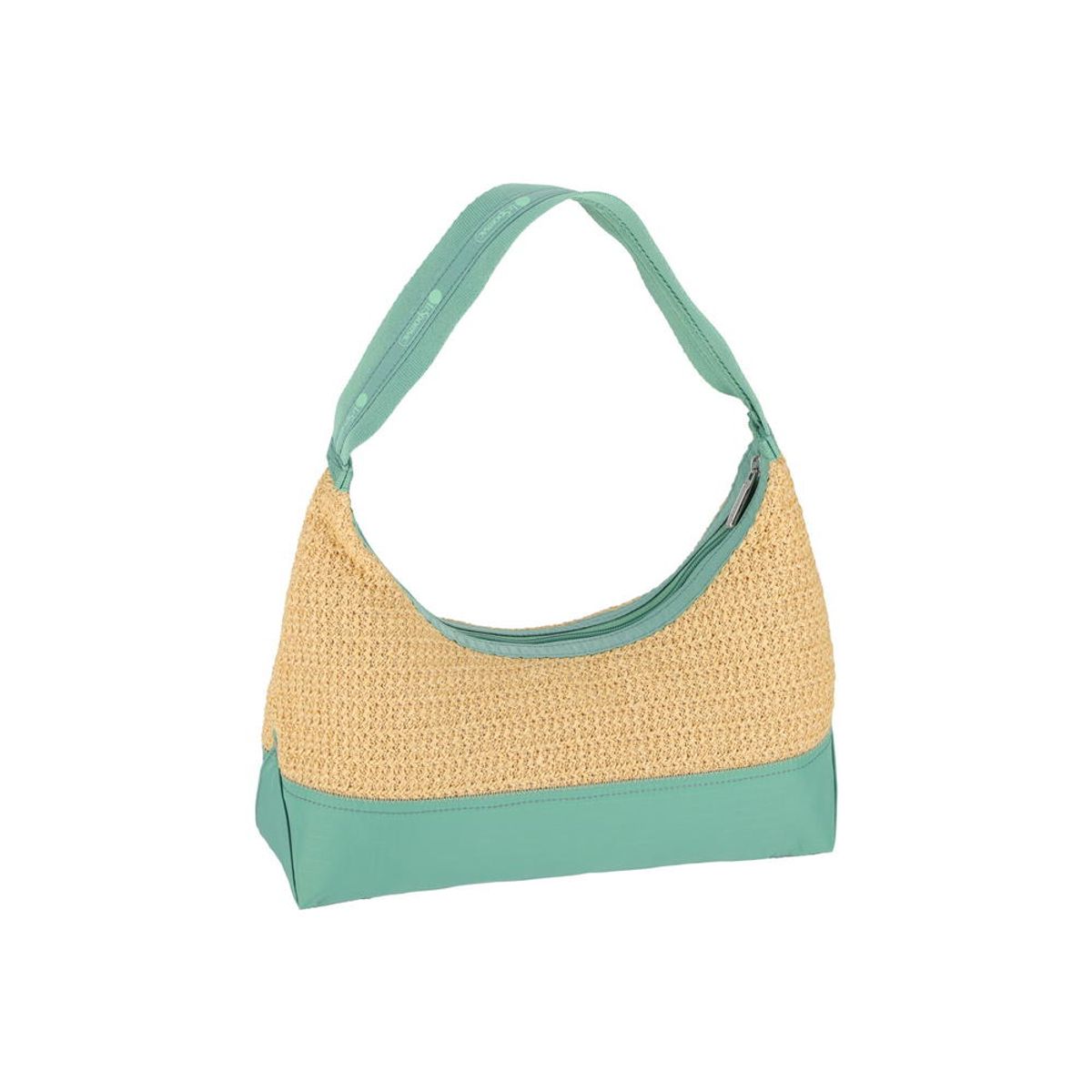 레스포색(LESPORTSAC) 세이지 그린 라피아 숄더백 [1400.H093]