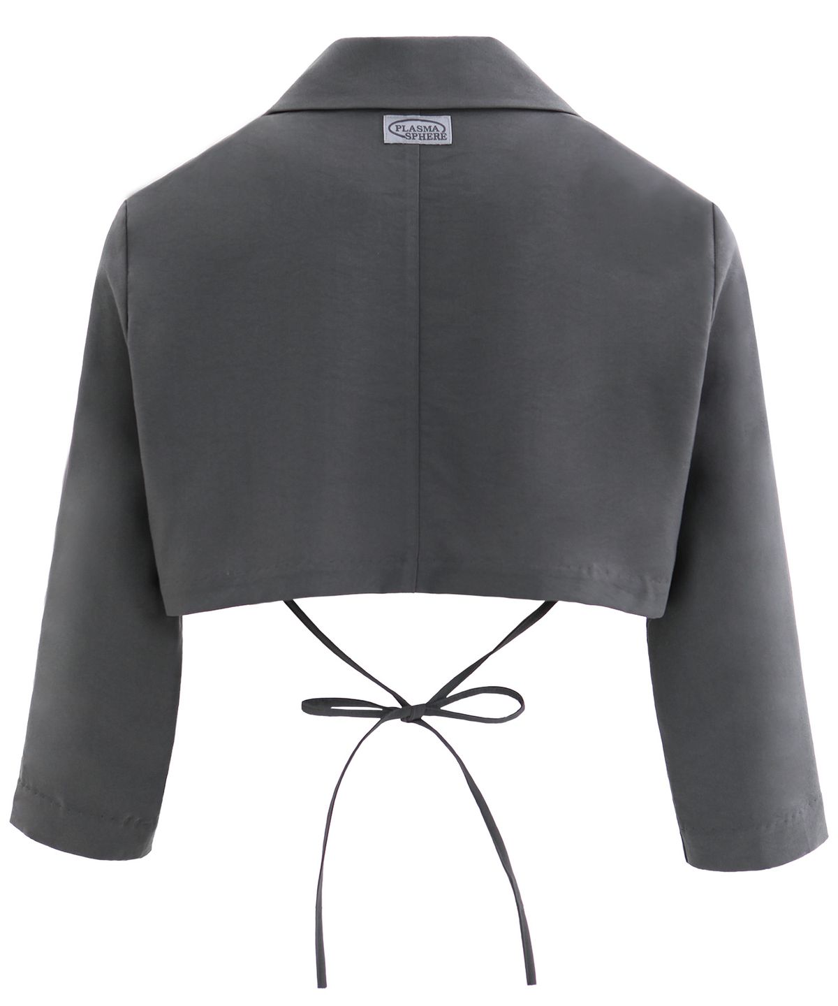 플라즈마스페어(PLASMA SPHERE) TULIP JACKET IN GREY (7부소매 리본자켓)